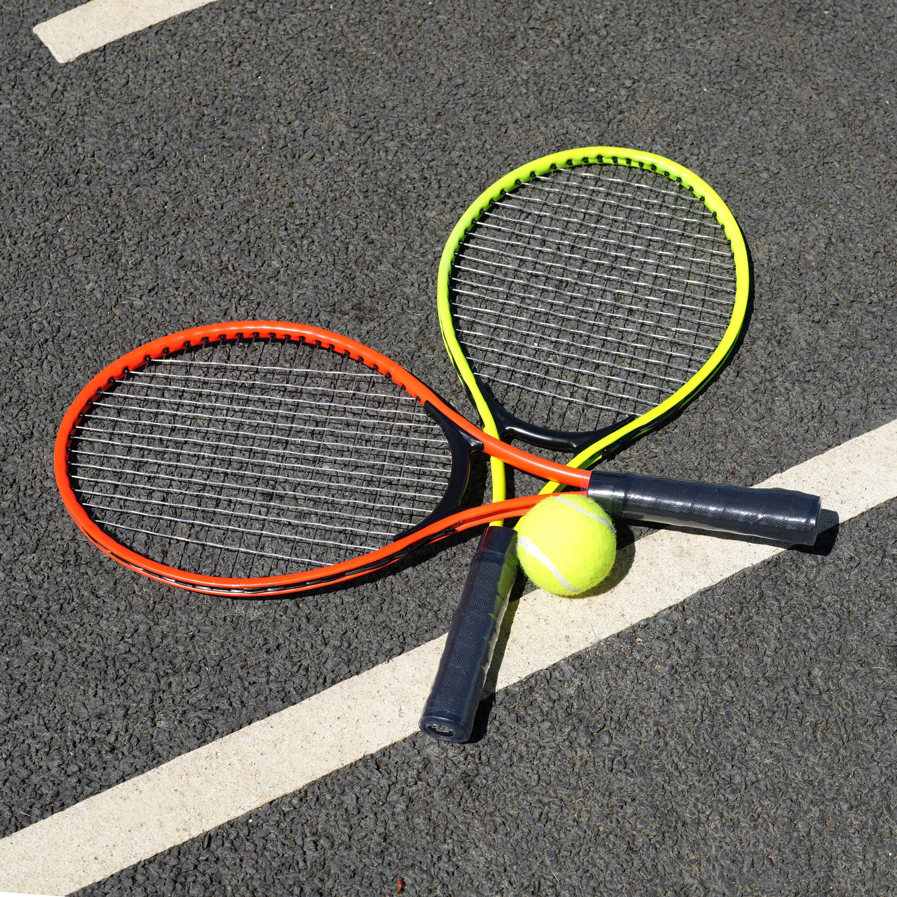 Metal Junior Tennis Set With 2 Racquets and Ball by The Magic Toy Shop - The Magic Toy Shop