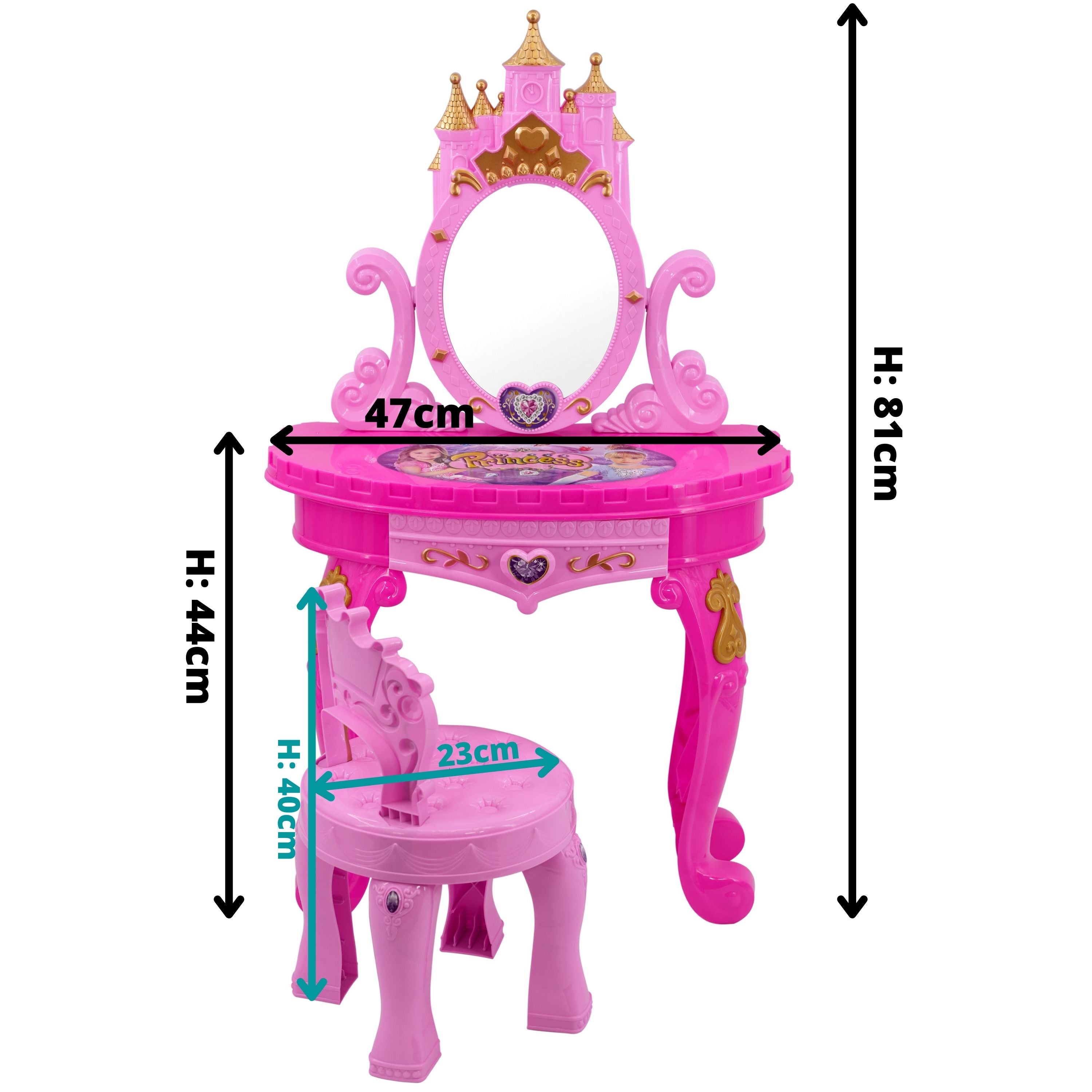 Princess Vanity Dressing Table & Stool Toy by The Magic Toy Shop - The Magic Toy Shop