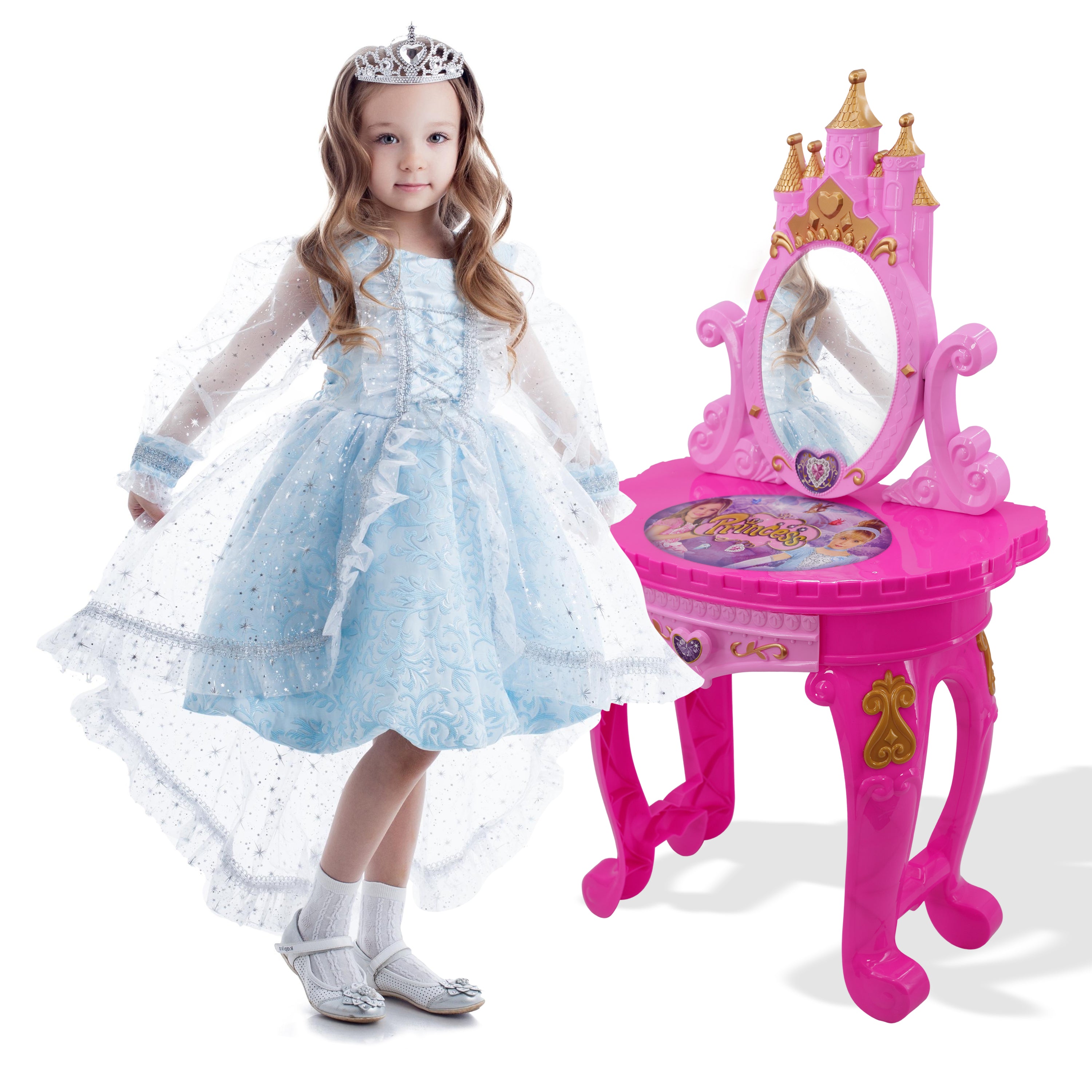 Princess Vanity Dressing Table & Stool Toy by The Magic Toy Shop - The Magic Toy Shop