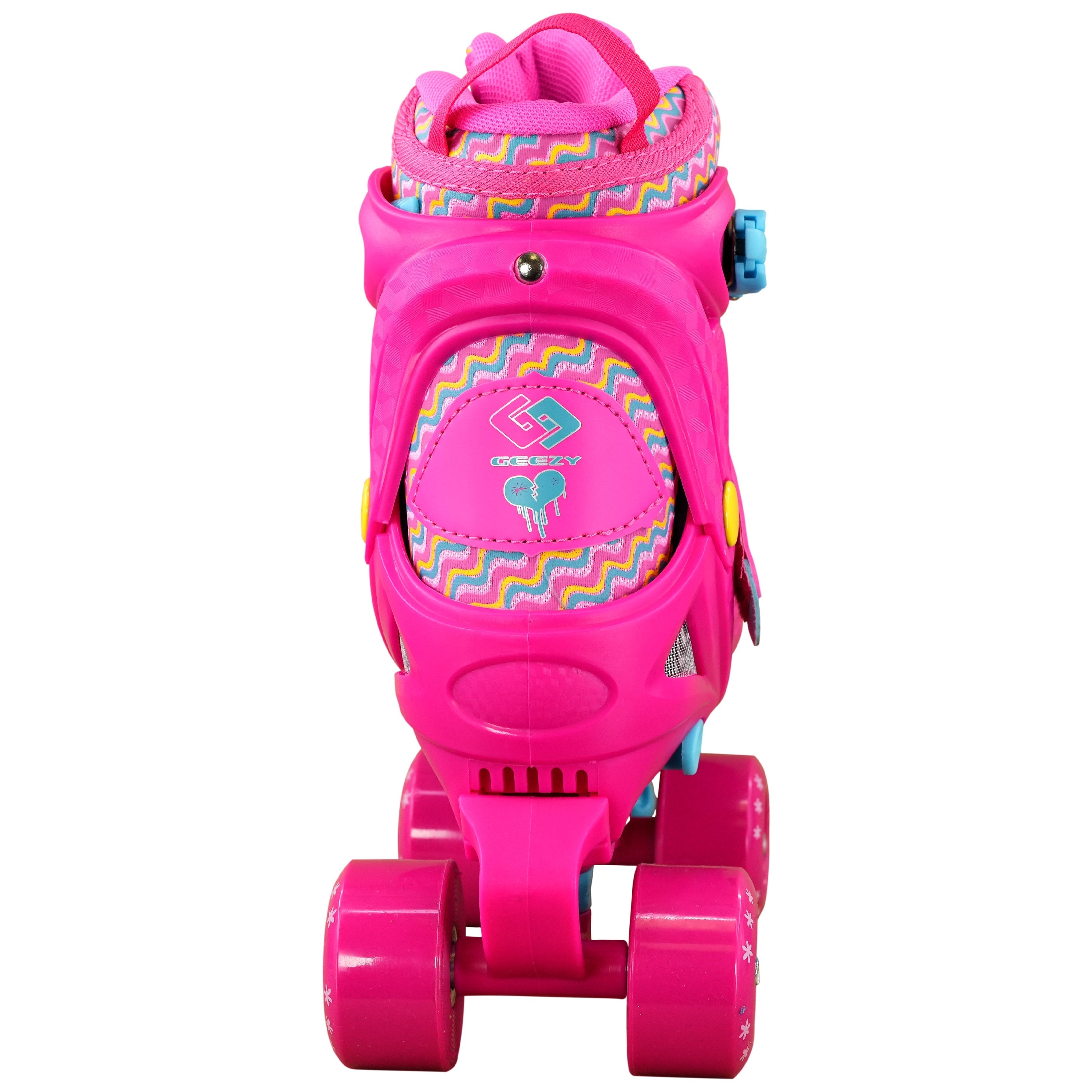 Large Pink Kids Roller Skates Boots by The Magic Toy Shop - The Magic Toy Shop
