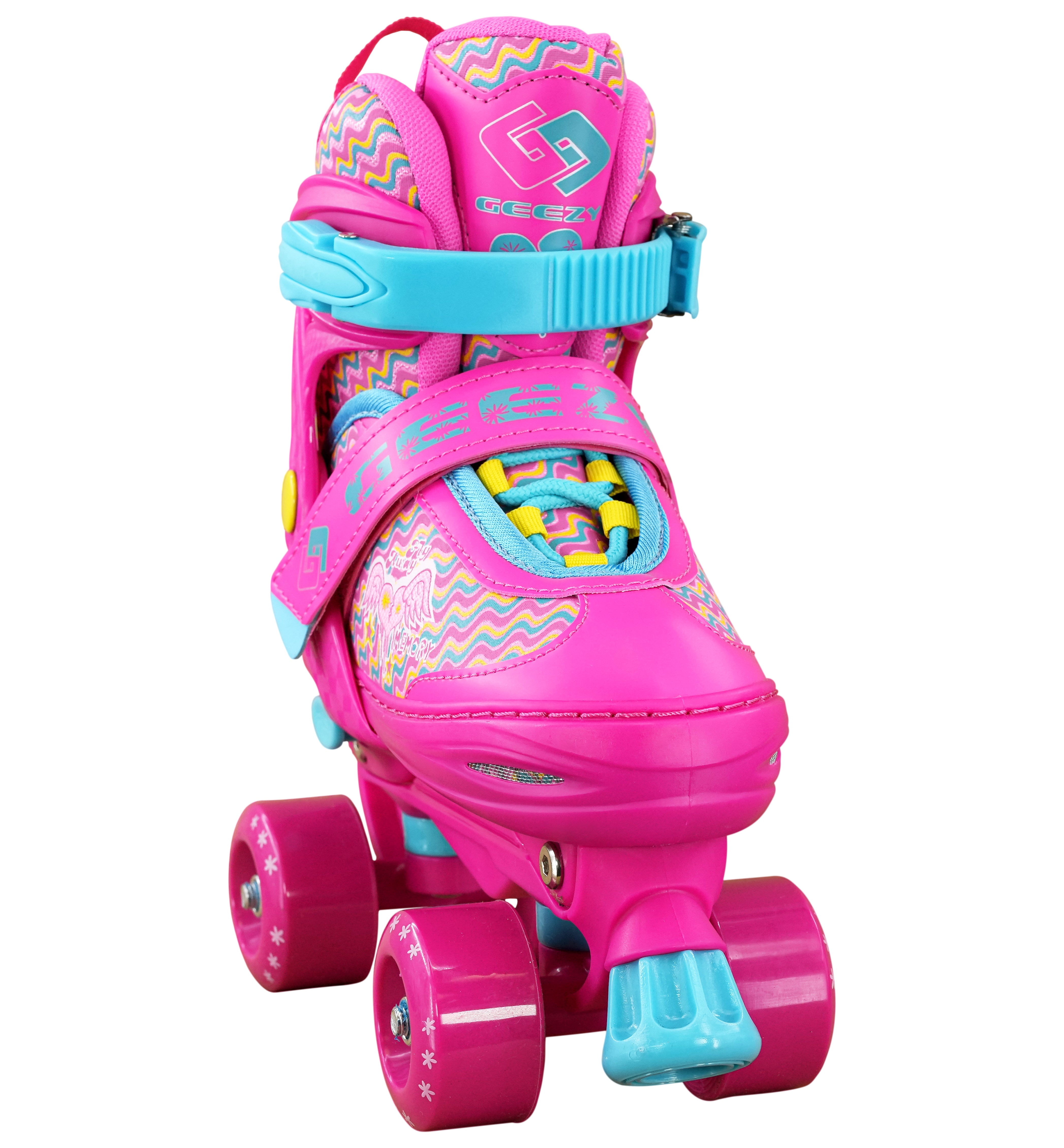 Large Pink Kids Roller Skates Boots by The Magic Toy Shop - The Magic Toy Shop