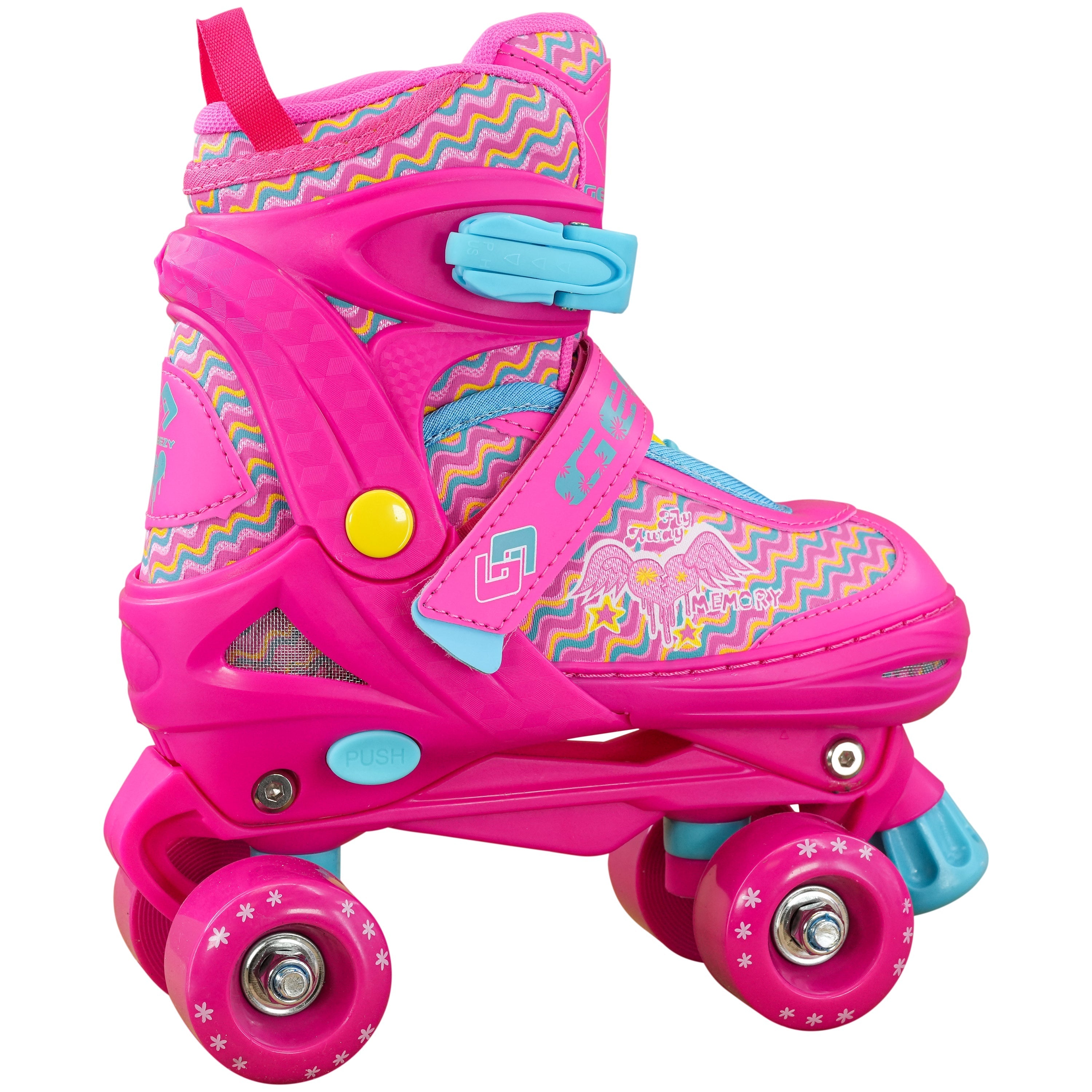Large Pink Kids Roller Skates Boots by The Magic Toy Shop - The Magic Toy Shop