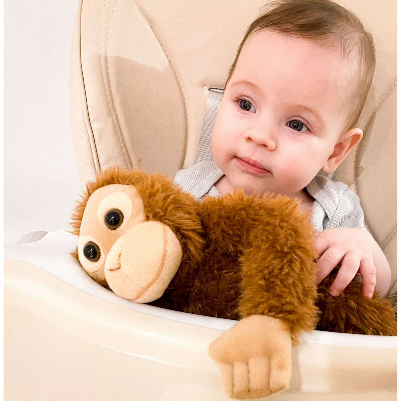 Small Brown Orangutan Monkey Cuddly Soft Toy by The Magic Toy Shop - The Magic Toy Shop
