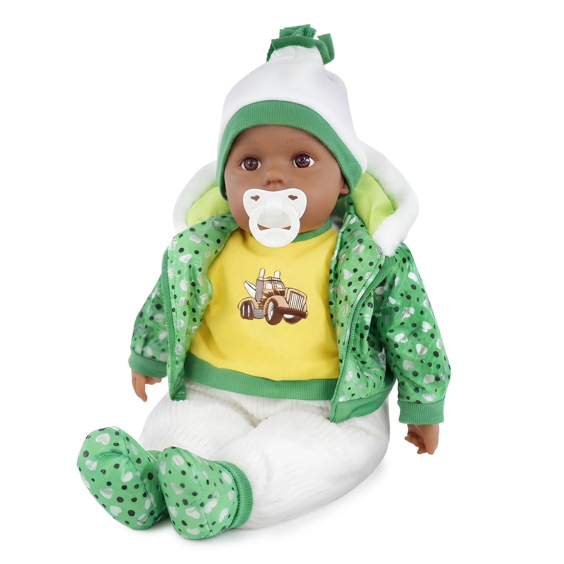 BiBi Black Baby Doll "Grean Pea" (50 cm / 20")