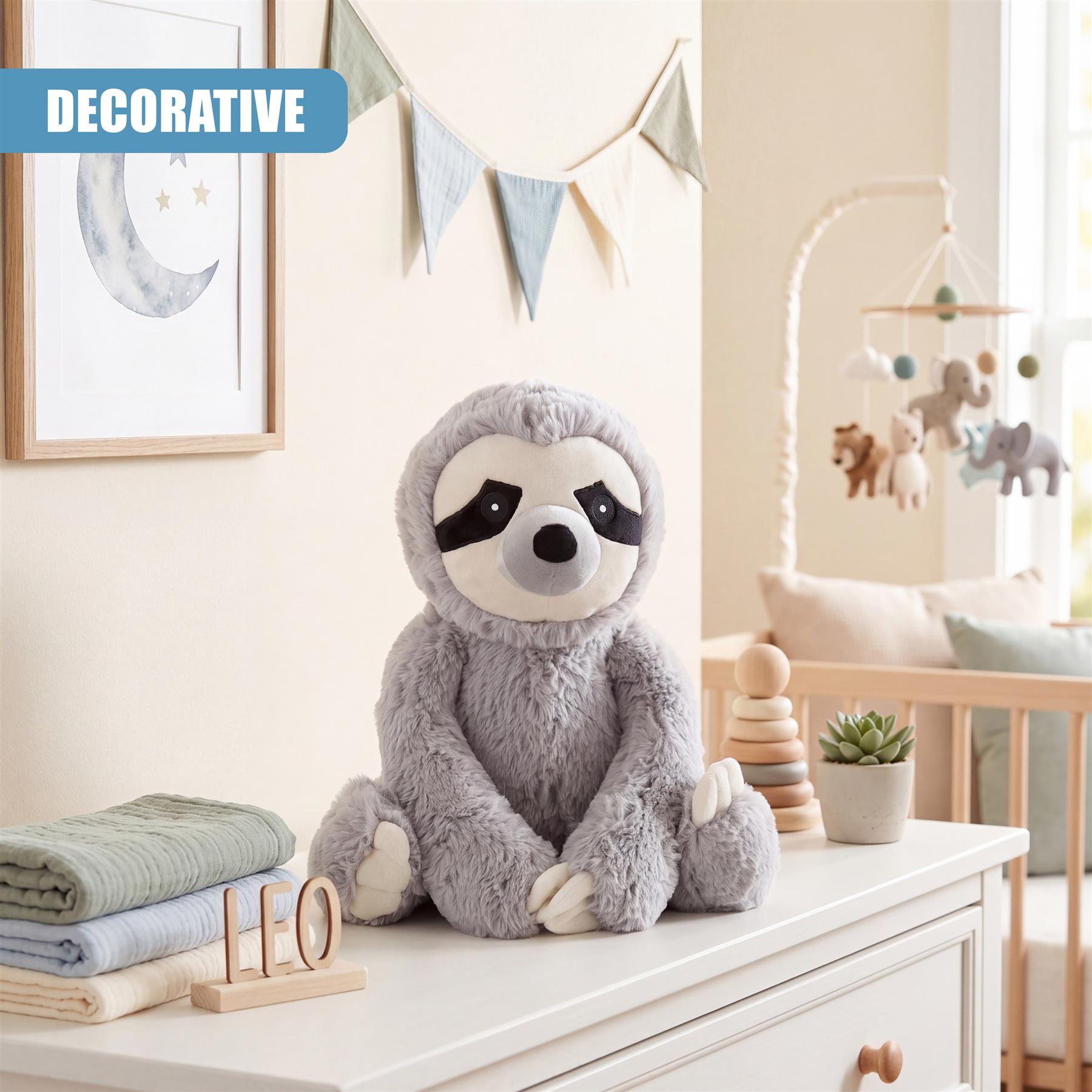 10" Hanging Sloth Soft Toy