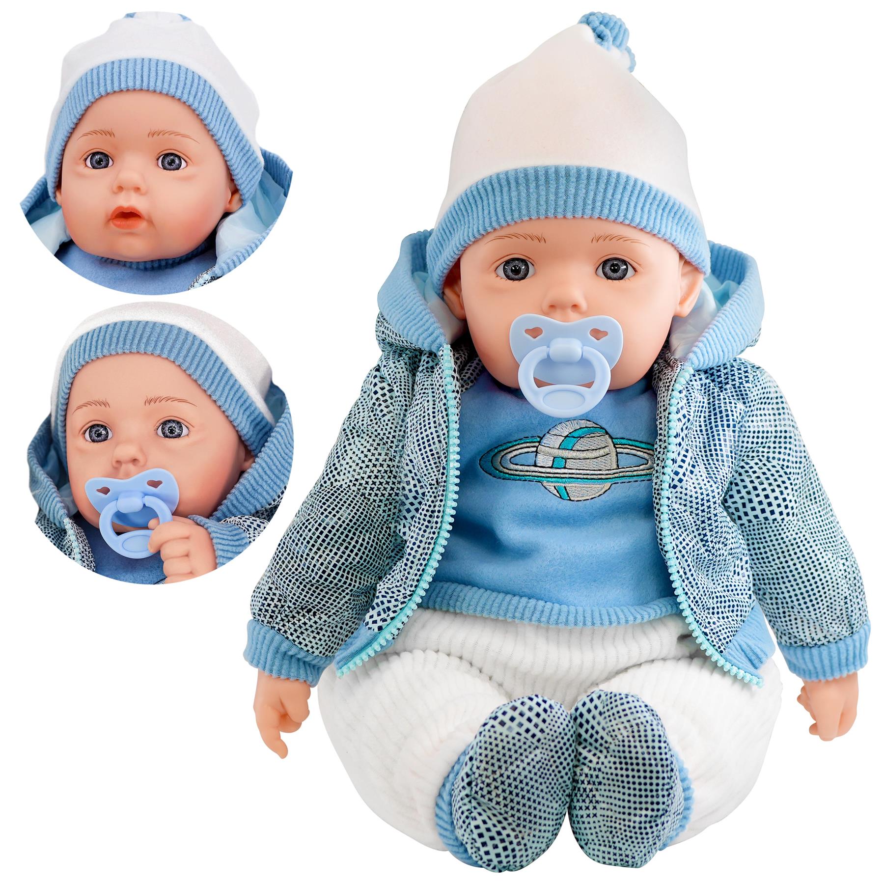 20" Bibi Boy Doll In Blue Space Jacket by BiBi Doll - The Magic Toy Shop