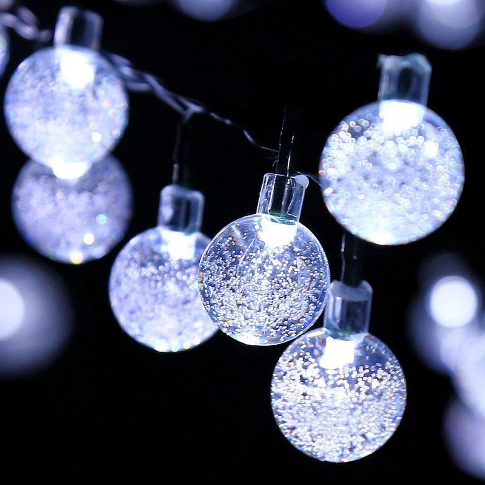 White Led String Lights In Crystal Balls Design by The Magic Toy Shop - The Magic Toy Shop