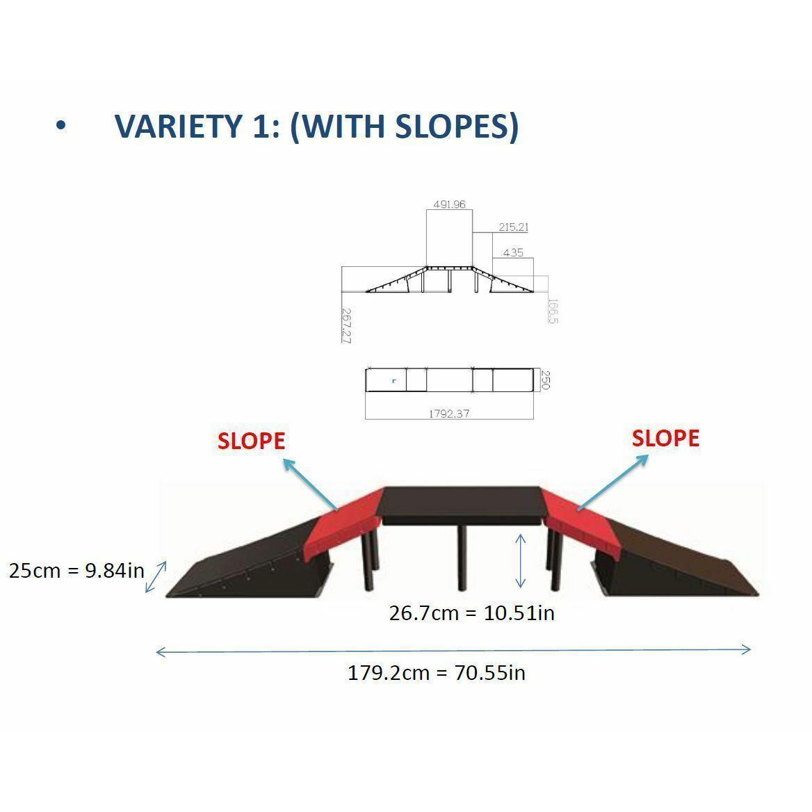 GEEZY Multi-Functional 6-in-1 Ramp Set