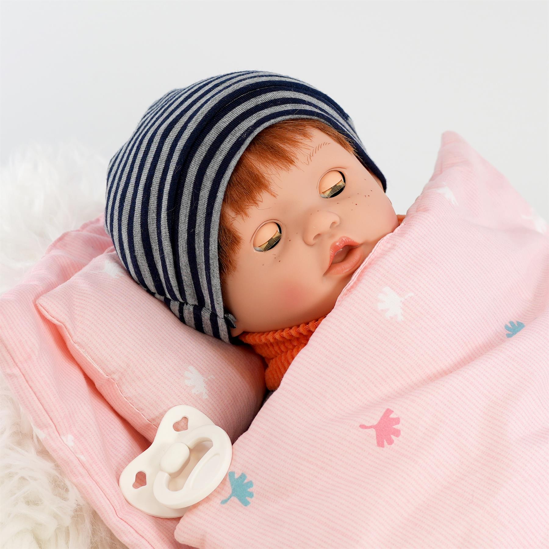 BiBi Sleeping Ginger Boy Doll 45 cm 18