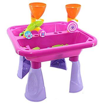 Pink Sand and Water Table Garden Sandpit Play Set