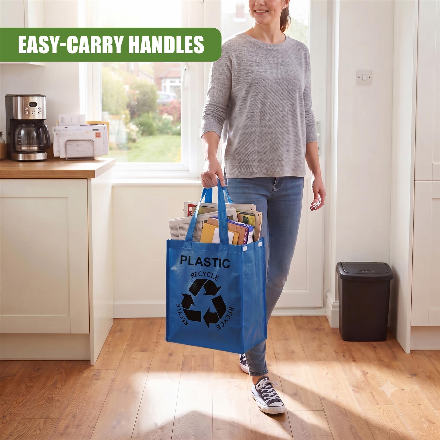 Set of 3 Reusable Recycle Bags