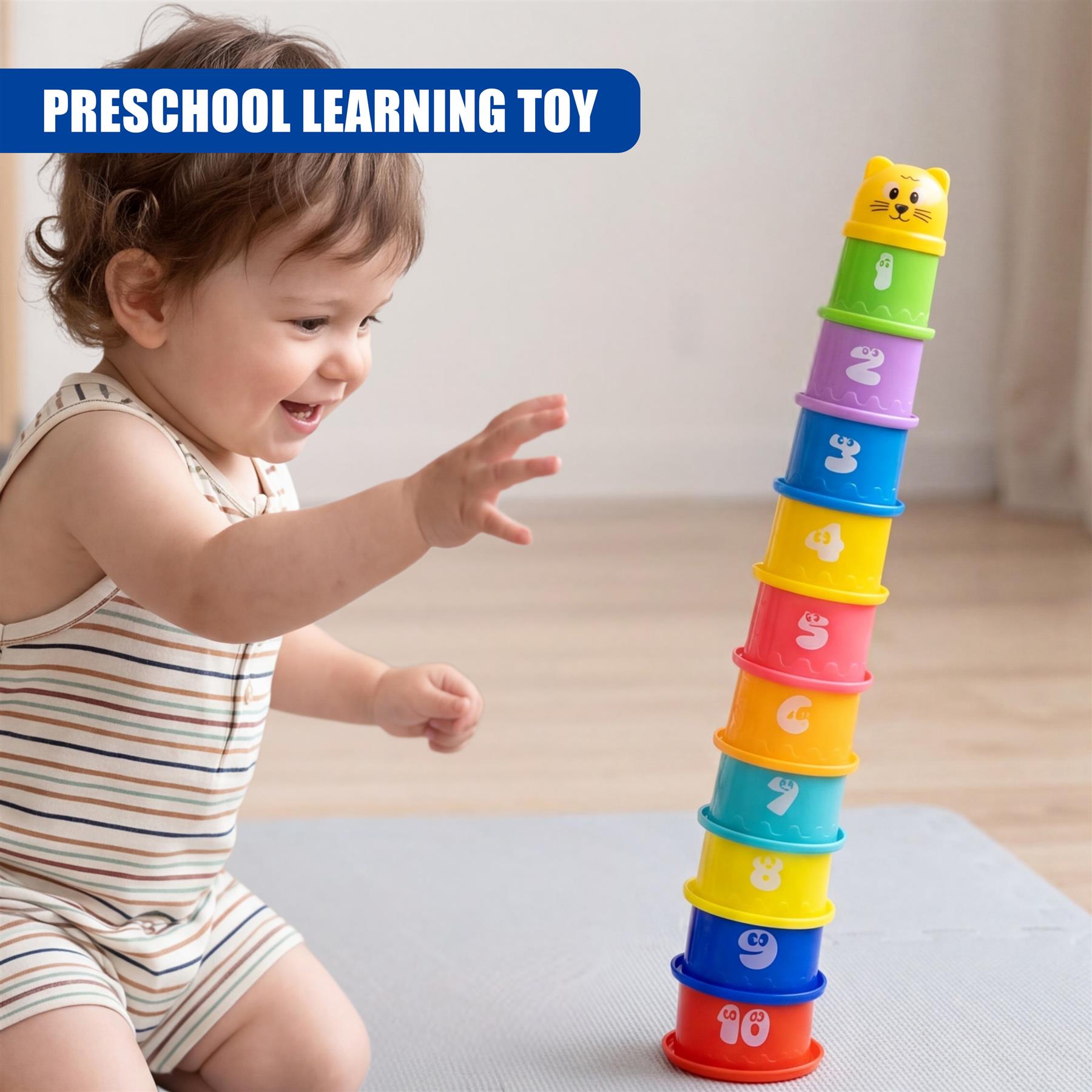 11-Piece Stacking Cups Playset