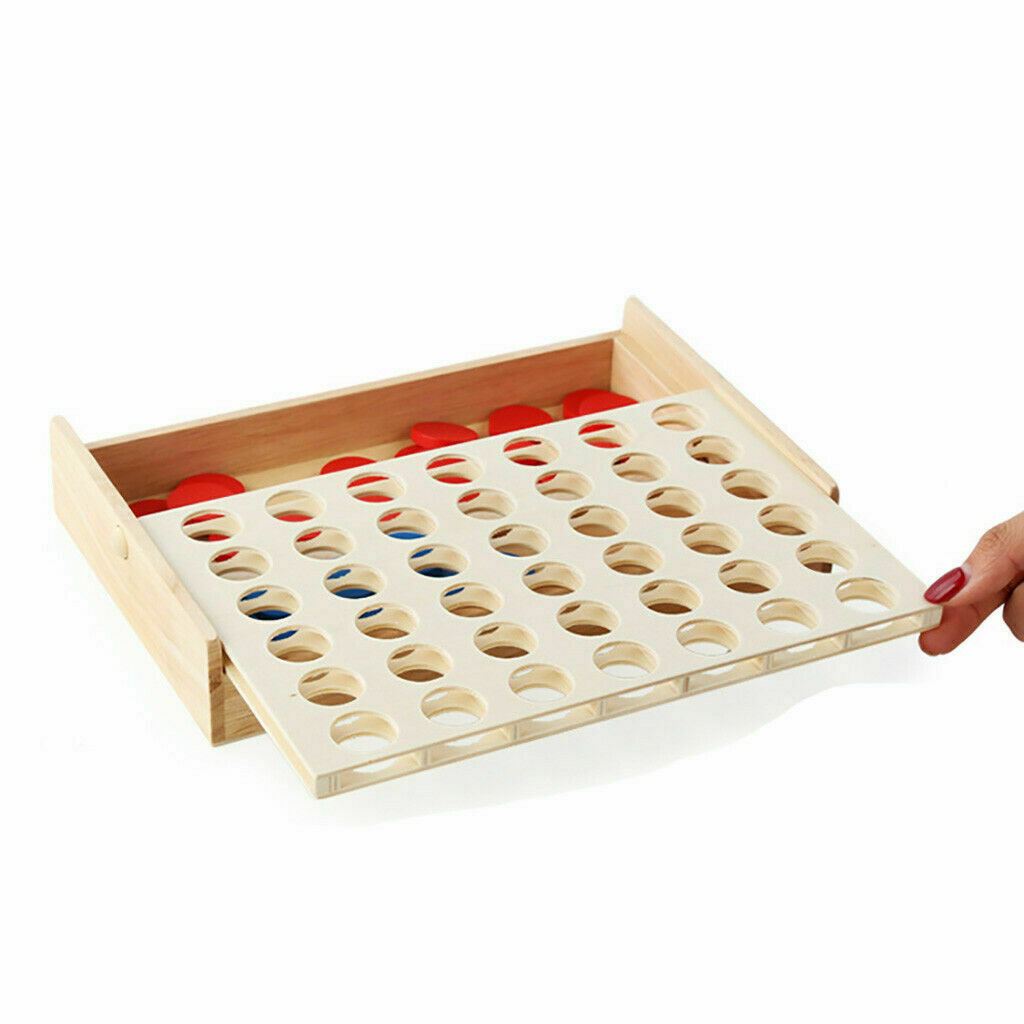 4 in a Row Traditional Wooden Game