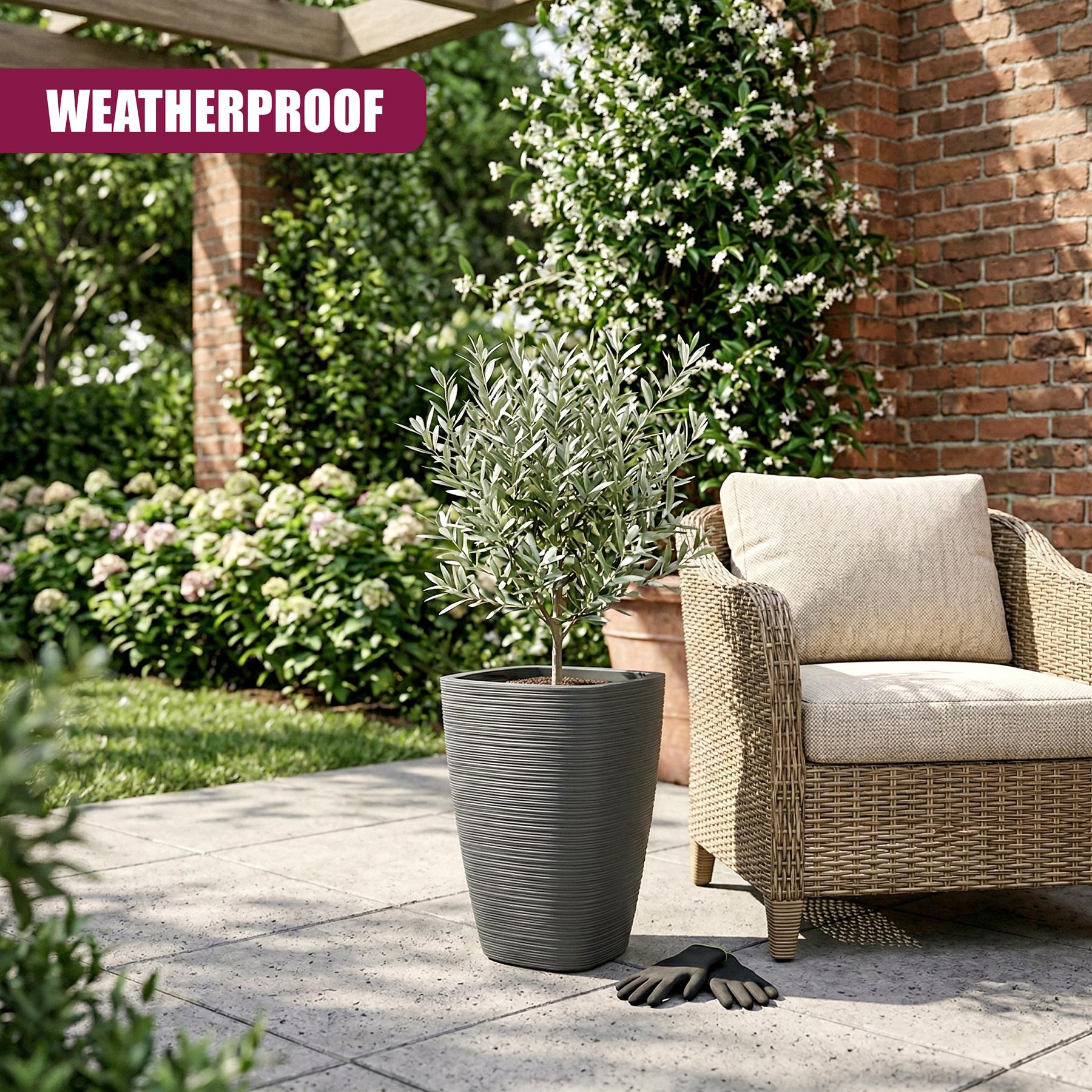 Tall Flower Pot, 43 x 28.9 cm