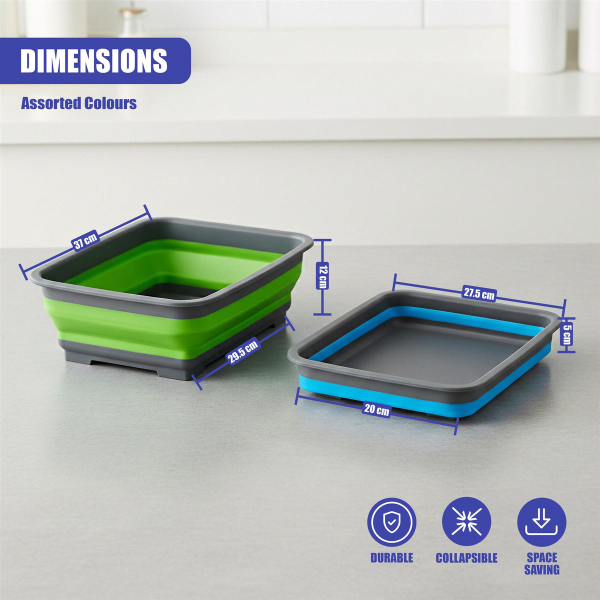 Collapsible Washing Up Bowl 8L