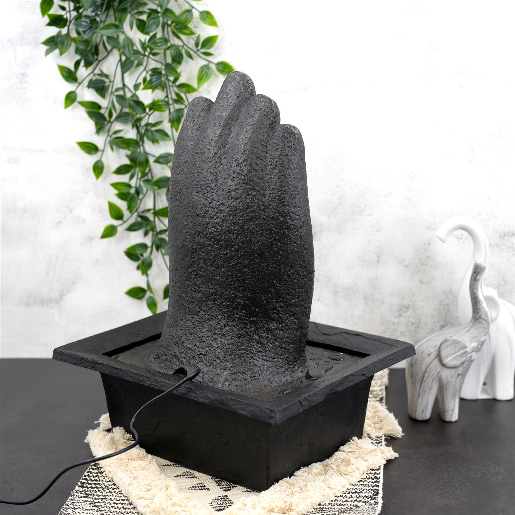 Hand Buddha Fountain LED Tabletop Indoor by GEEZY - The Magic Toy Shop