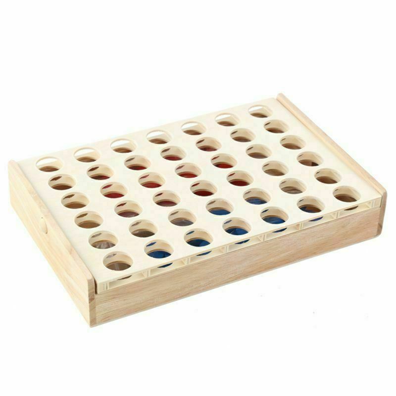 4 in a Row Traditional Wooden Game