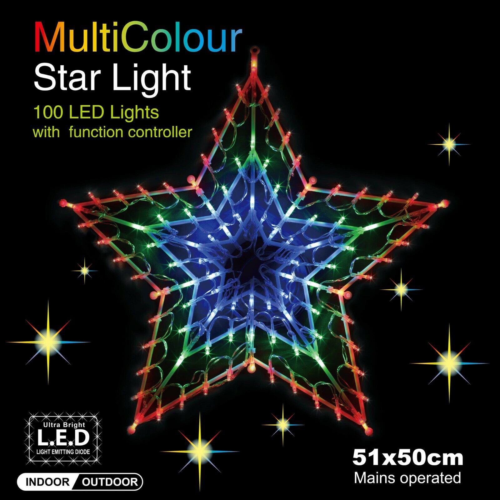 Christmas LED Light Star Silhouette Multicoloured by GEEZY - The Magic Toy Shop