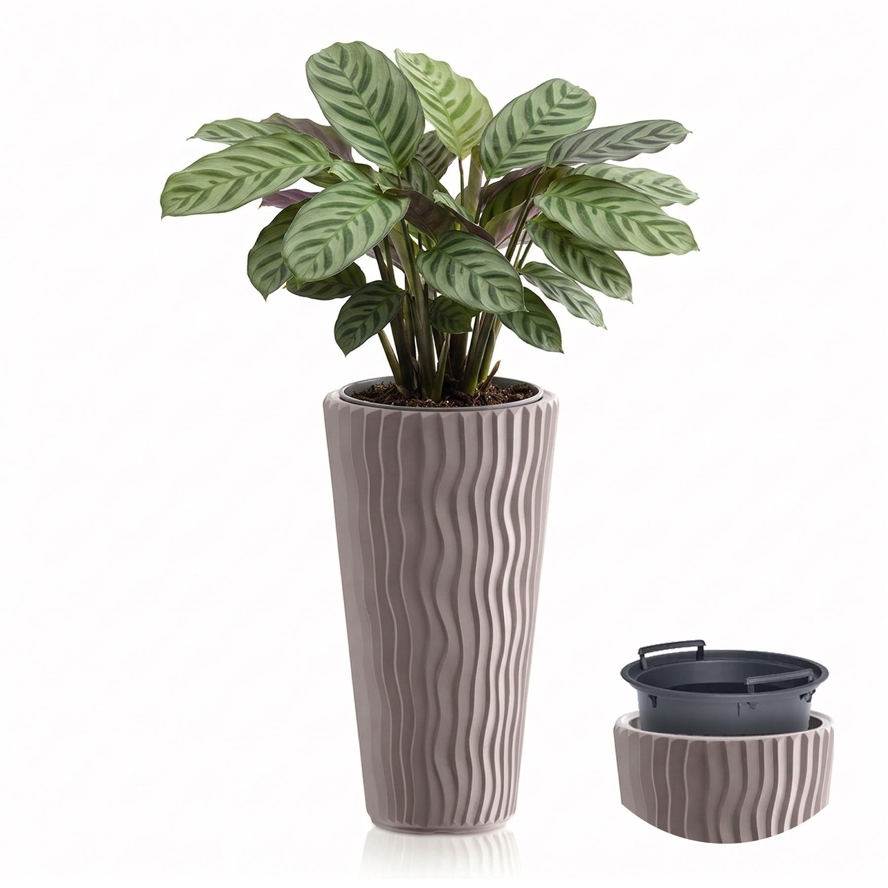 Mocca Brown Tall Flower Pot, 53.1 x 29.7 cm