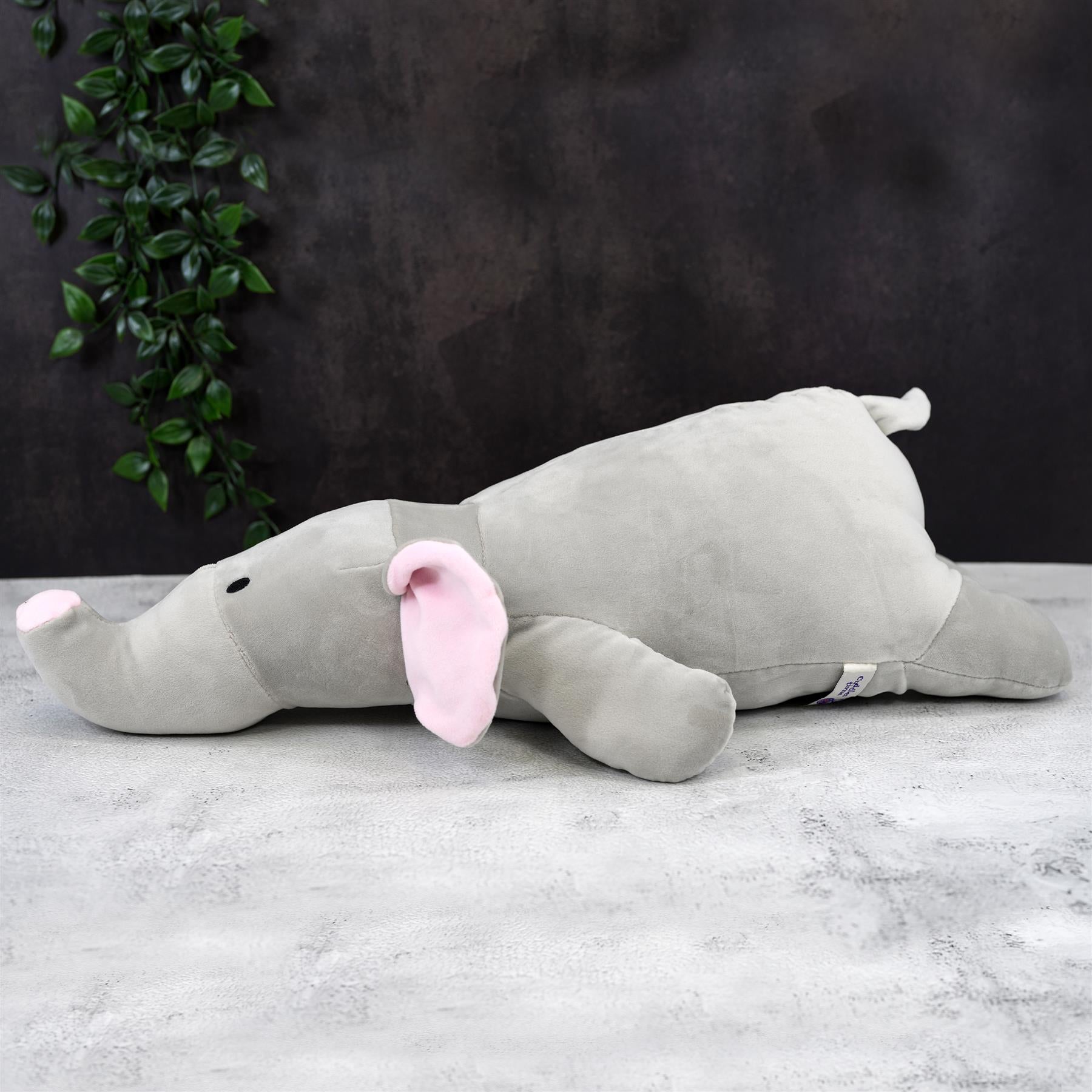 20” Super-Soft Elephant Plush Pillow Toy by The Magic Toy Shop - The Magic Toy Shop