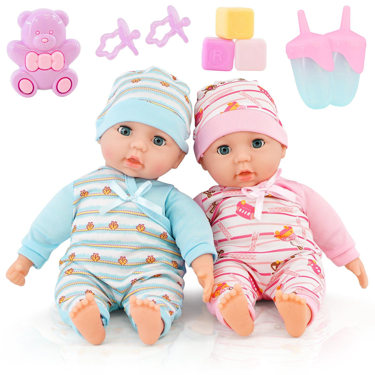 BiBi Twin Dolls & Accessories (36 cm / 14