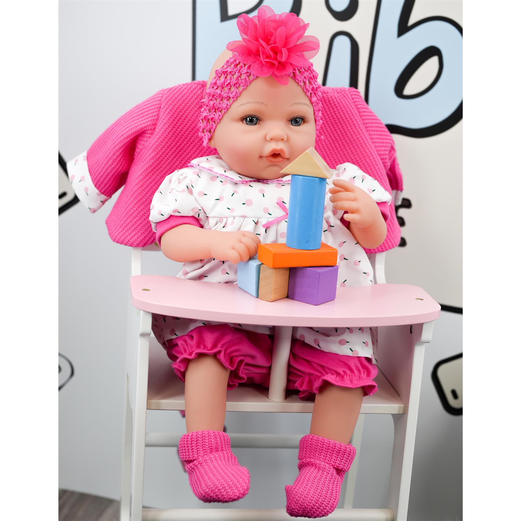 BiBi Outfits - Reborn Doll Clothes (Hot Pink) (50 cm / 20") by BiBi Doll - The Magic Toy Shop