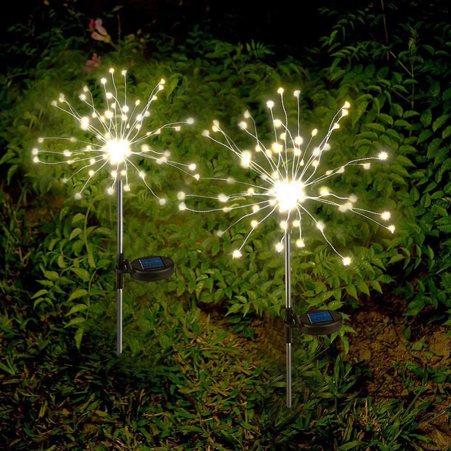 90 Led Starburst Solar Powered Stake Lights 2 Pack by Geezy - The Magic Toy Shop