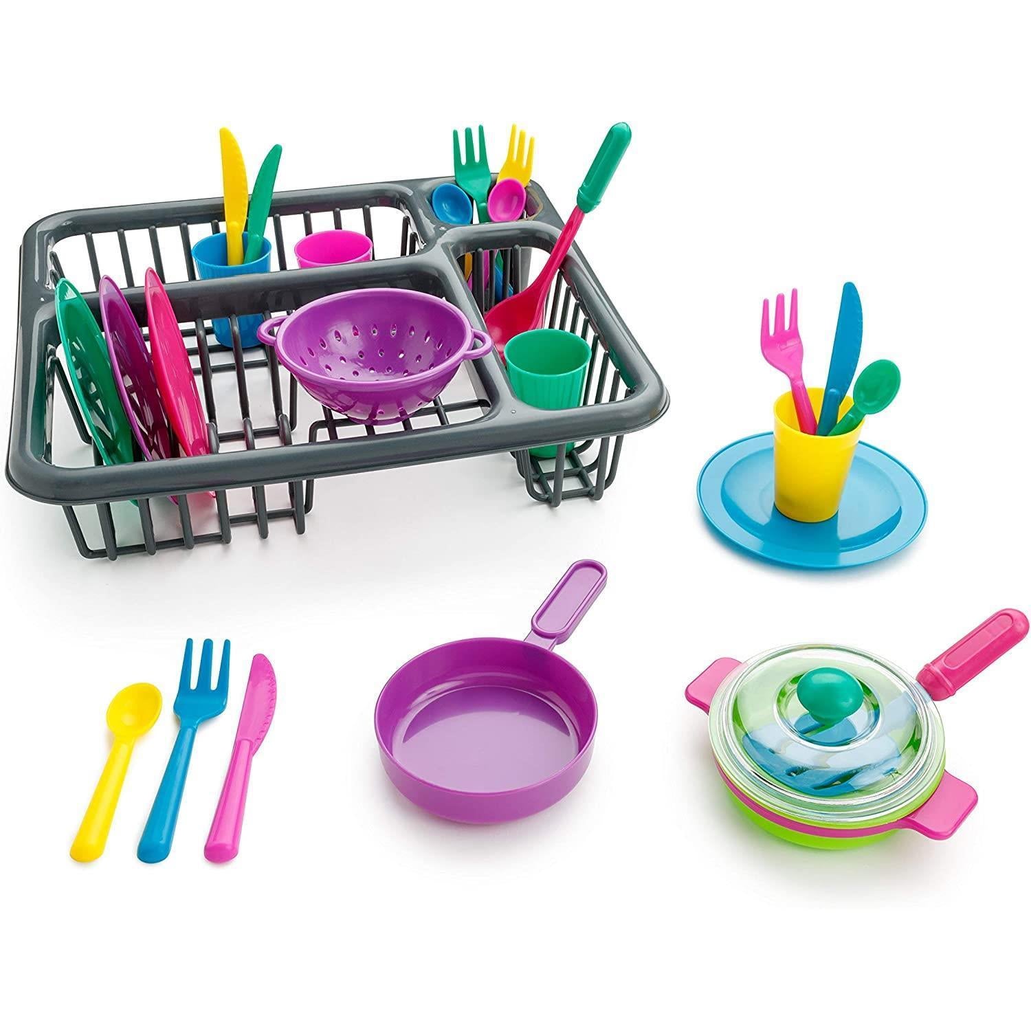 The Magic Toy Shop 27 Pieces Kitchen Accessories Play Set For Kids