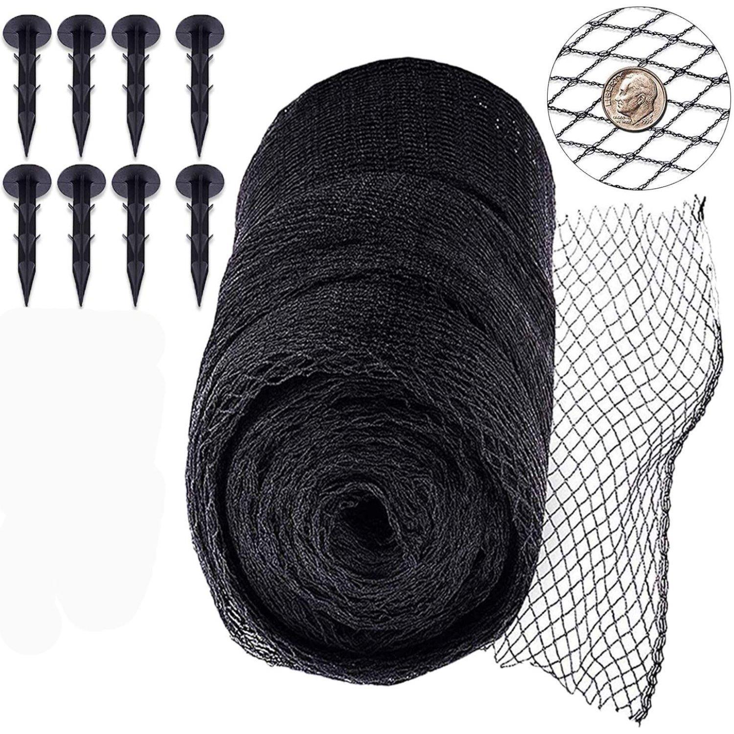 Black 3X4 m Pond Netting For Fish Protection