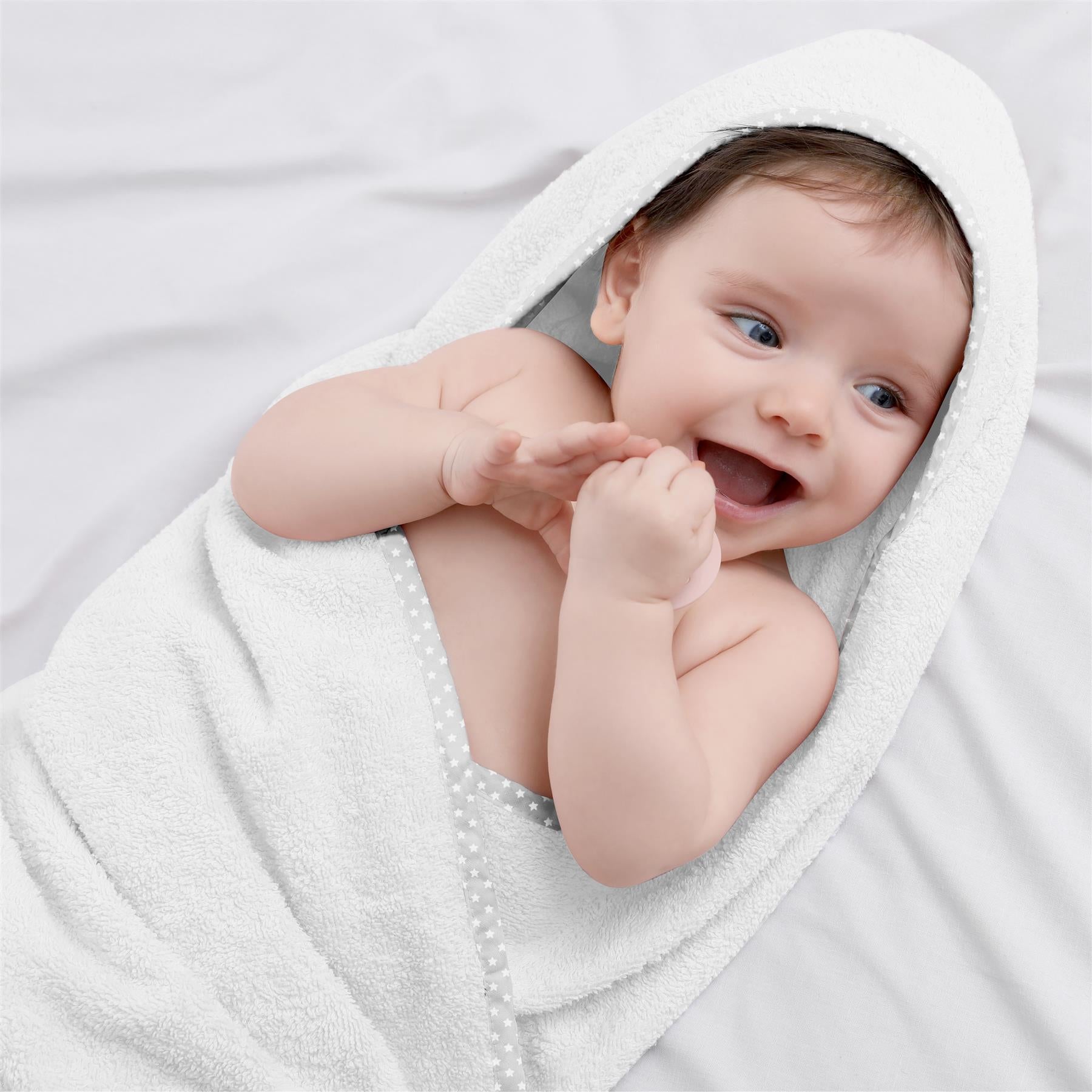 GEEZY Set of 2 Hooded Baby Bath Towel