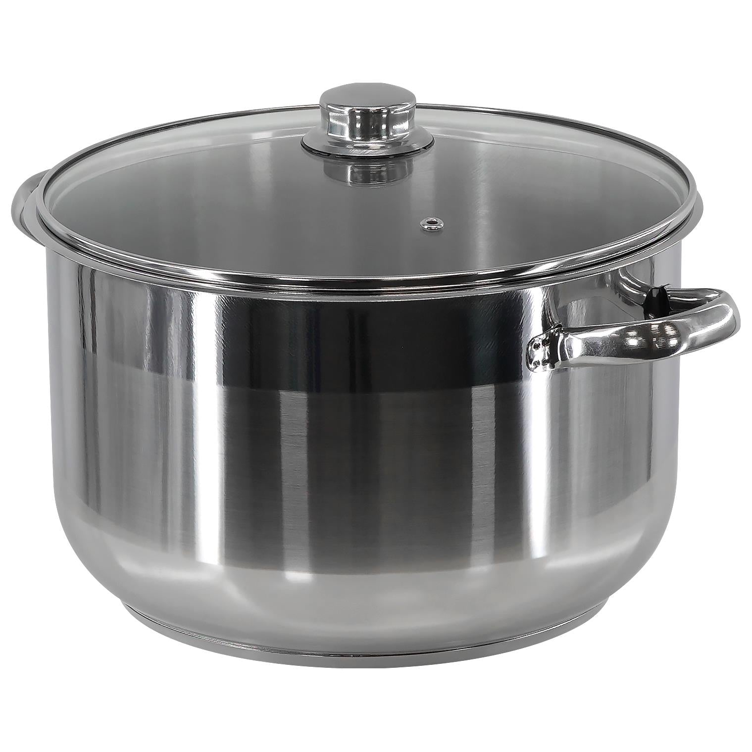 Induction Stockpot With Glass Lid - 14 ltr by GEEZY - The Magic Toy Shop