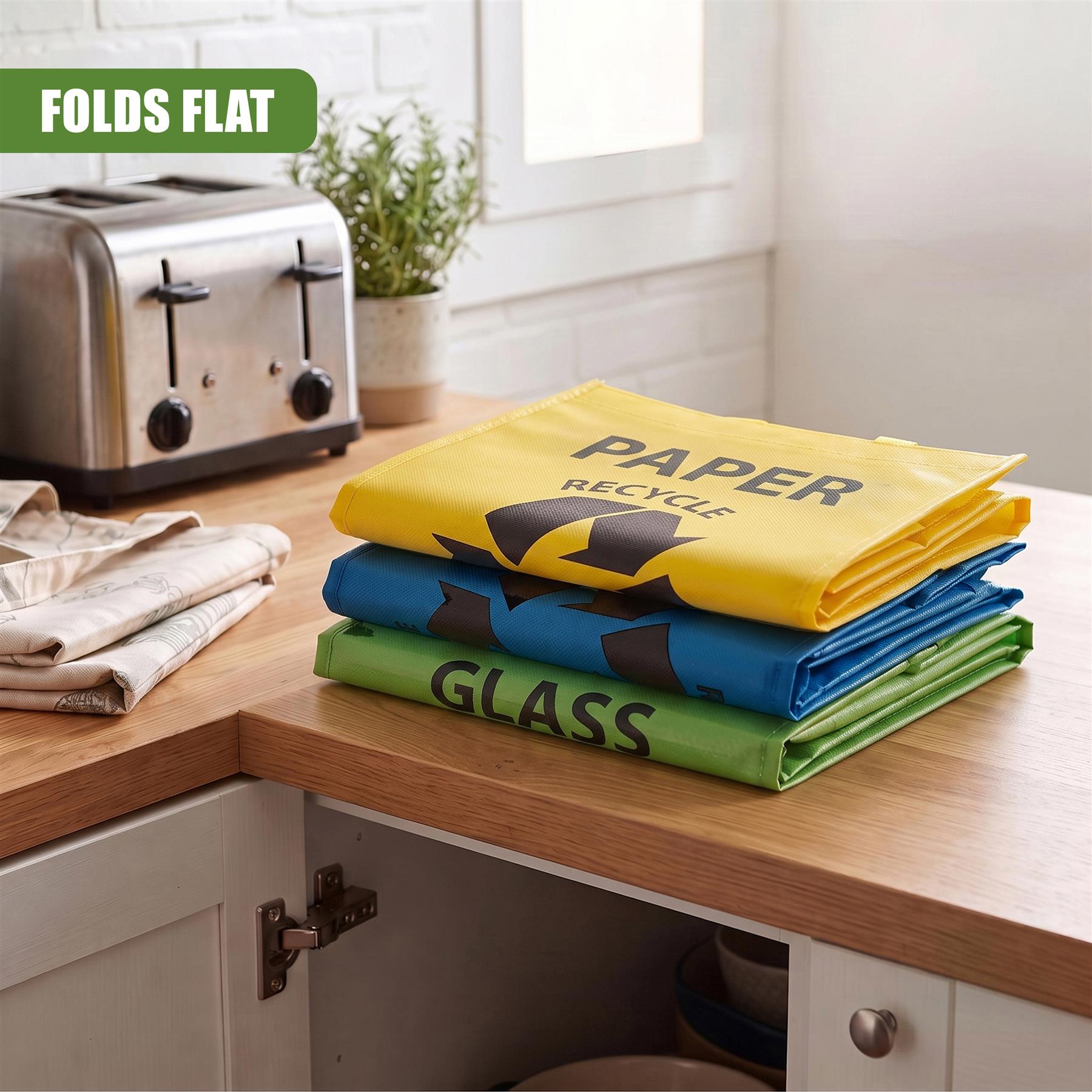 Set of 3 Reusable Recycle Bags