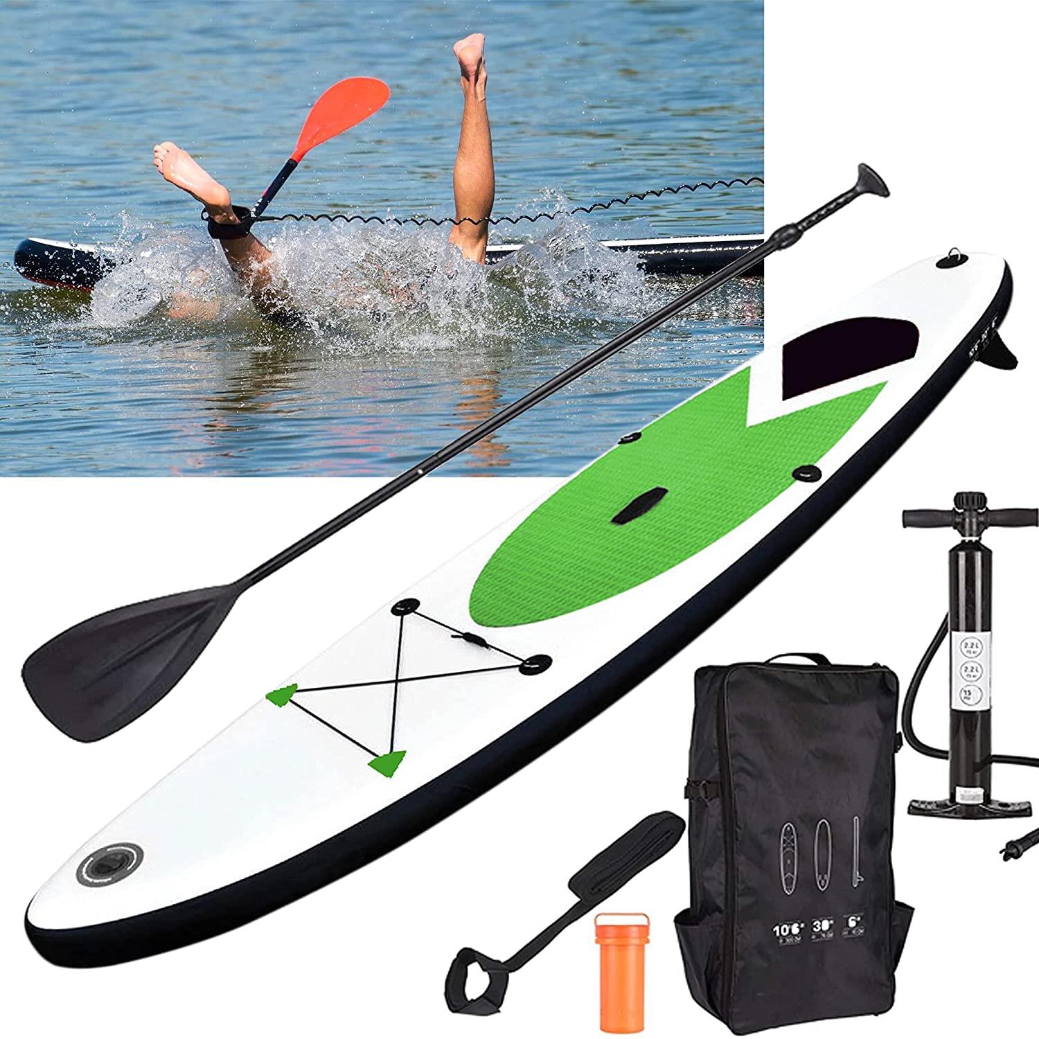 Green Inflatable 305cm SUP Stand Up Paddle Board Surf Board by Geezy - The Magic Toy Shop