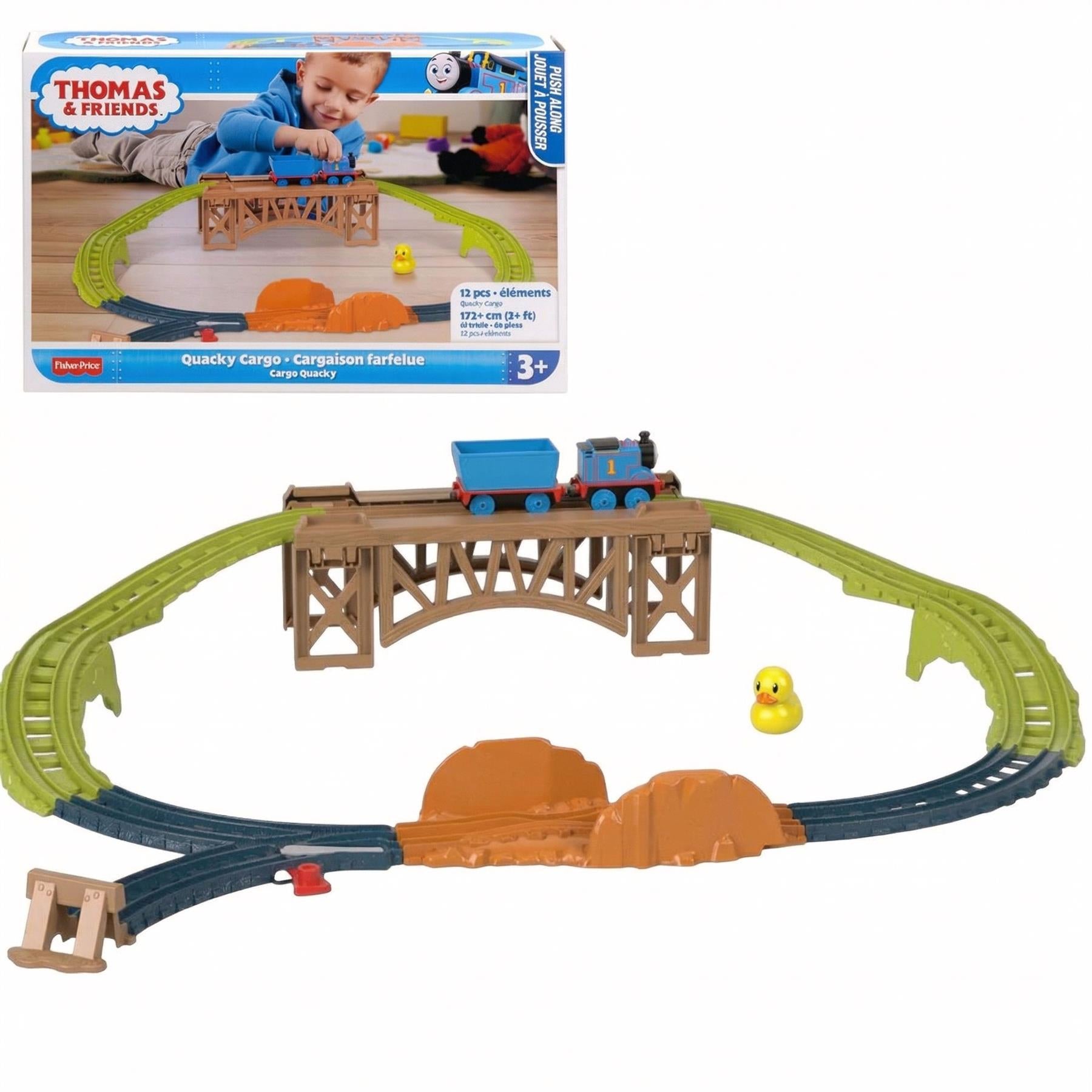 Thomas & Friends 12 Pc Quacky Cargo Train & Track Playset
