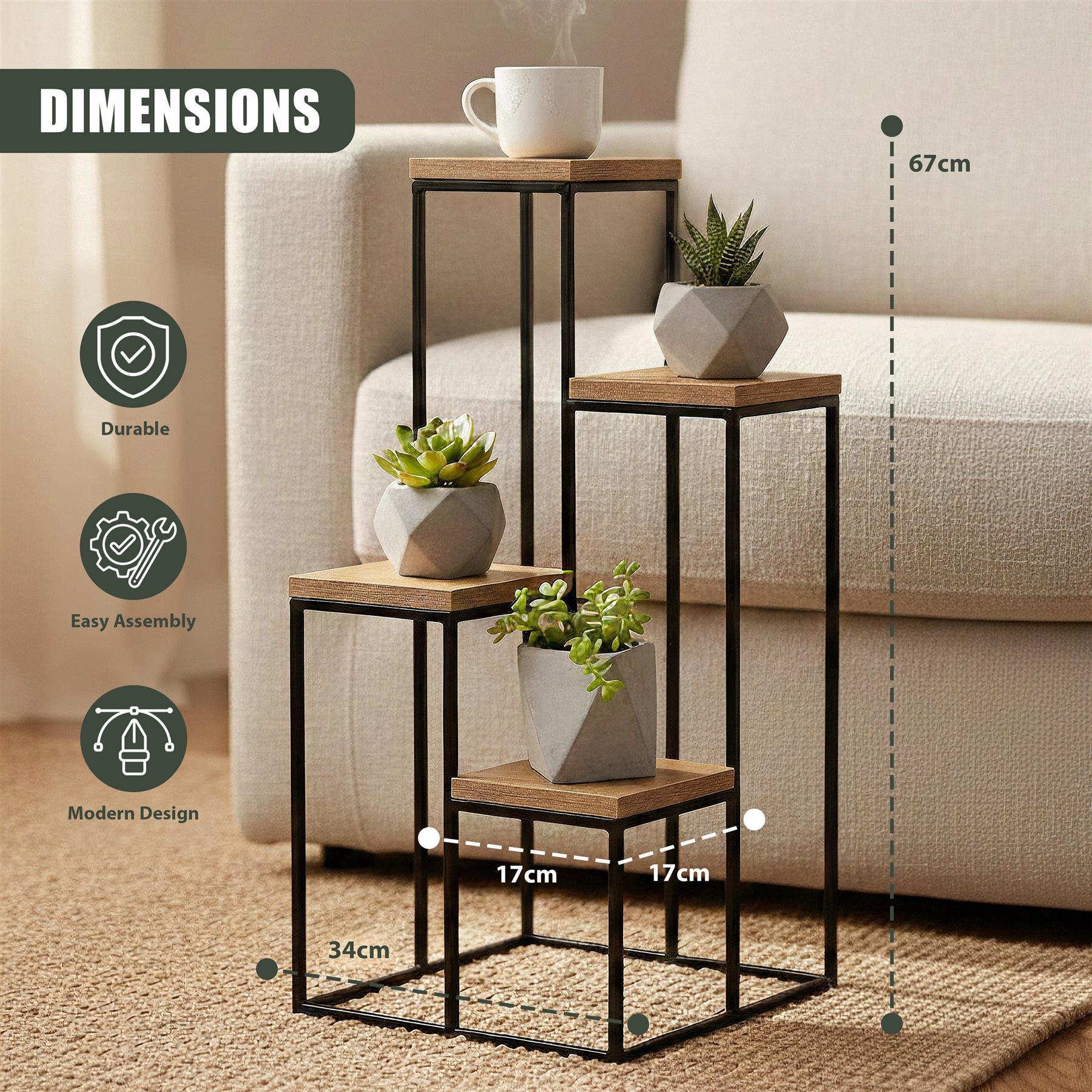 4 Tier Plant Stand