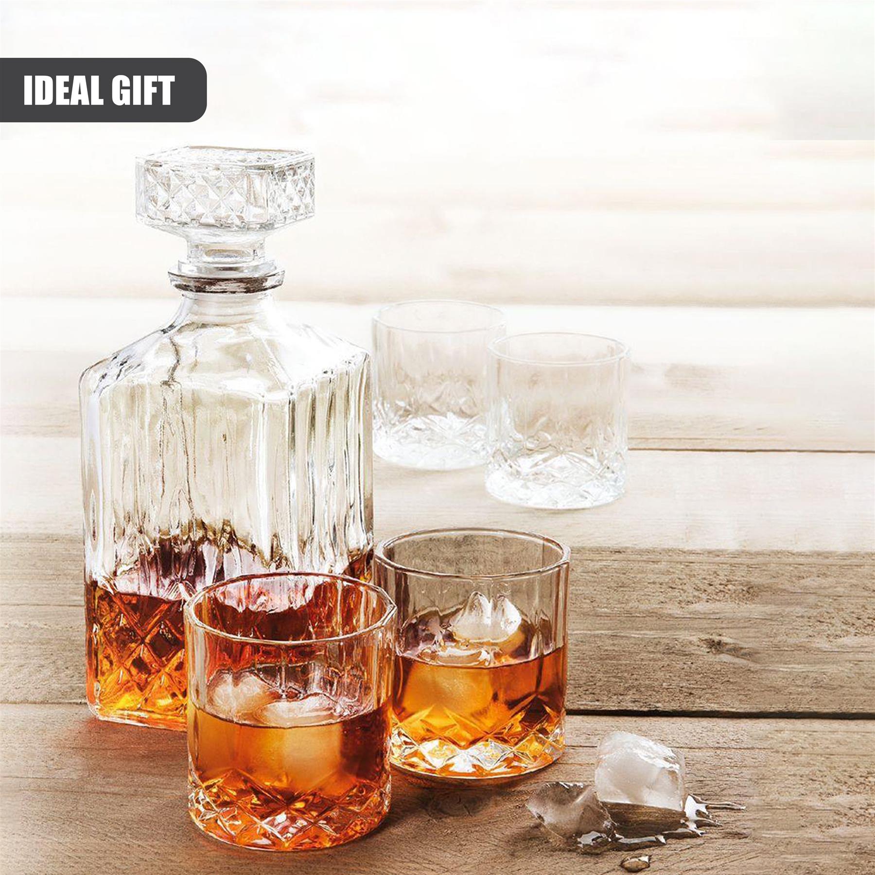 Whiskey Decanter Set - 5 Pieces