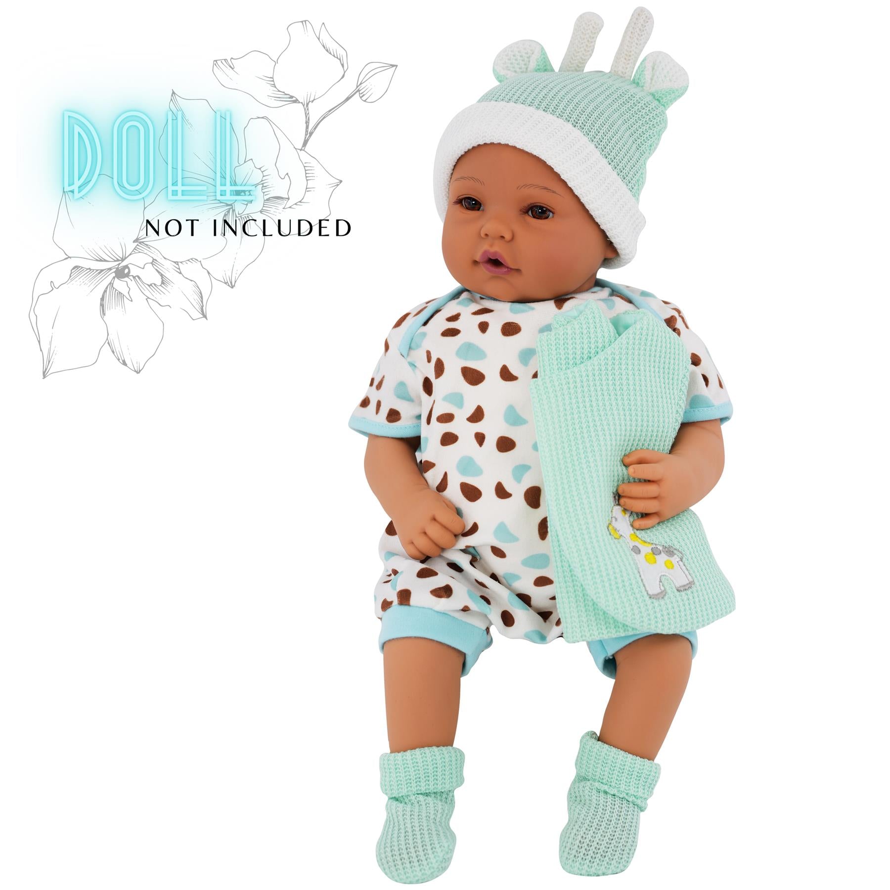 BiBi Outfits - Reborn Doll Clothes (Mint Jacket) (50 cm / 20") by BiBi Doll - The Magic Toy Shop