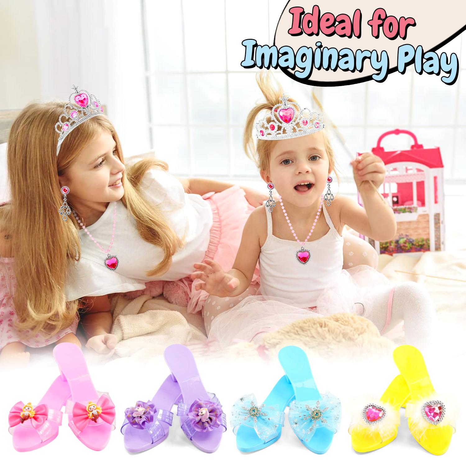 The Magic Toy Shop Princess Play Shoes Jewellery & Storage Set