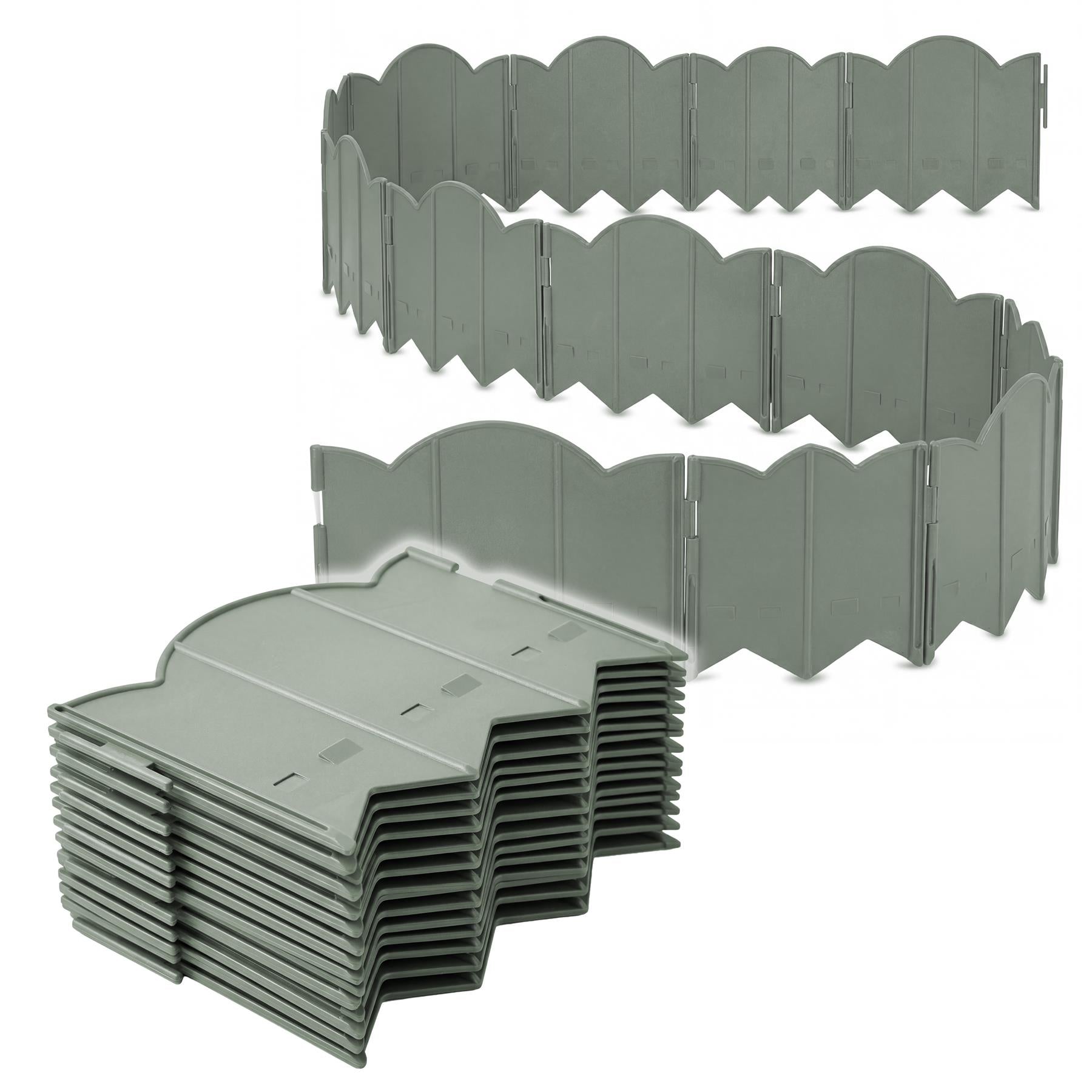 Pack of 12 Garden Edging Fence