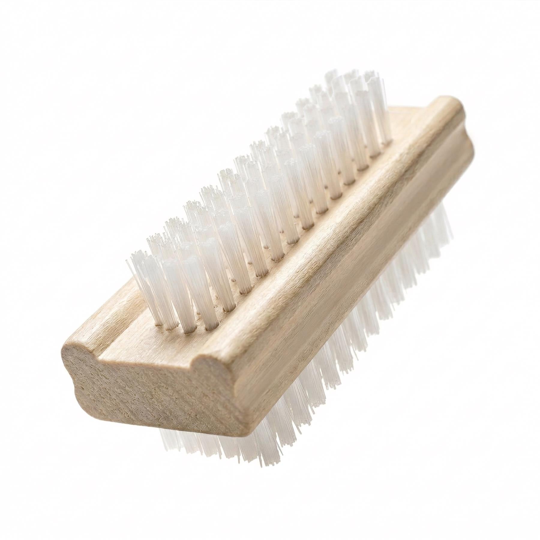 Wooden Double Sided Nail Brushes with Firm Bristles