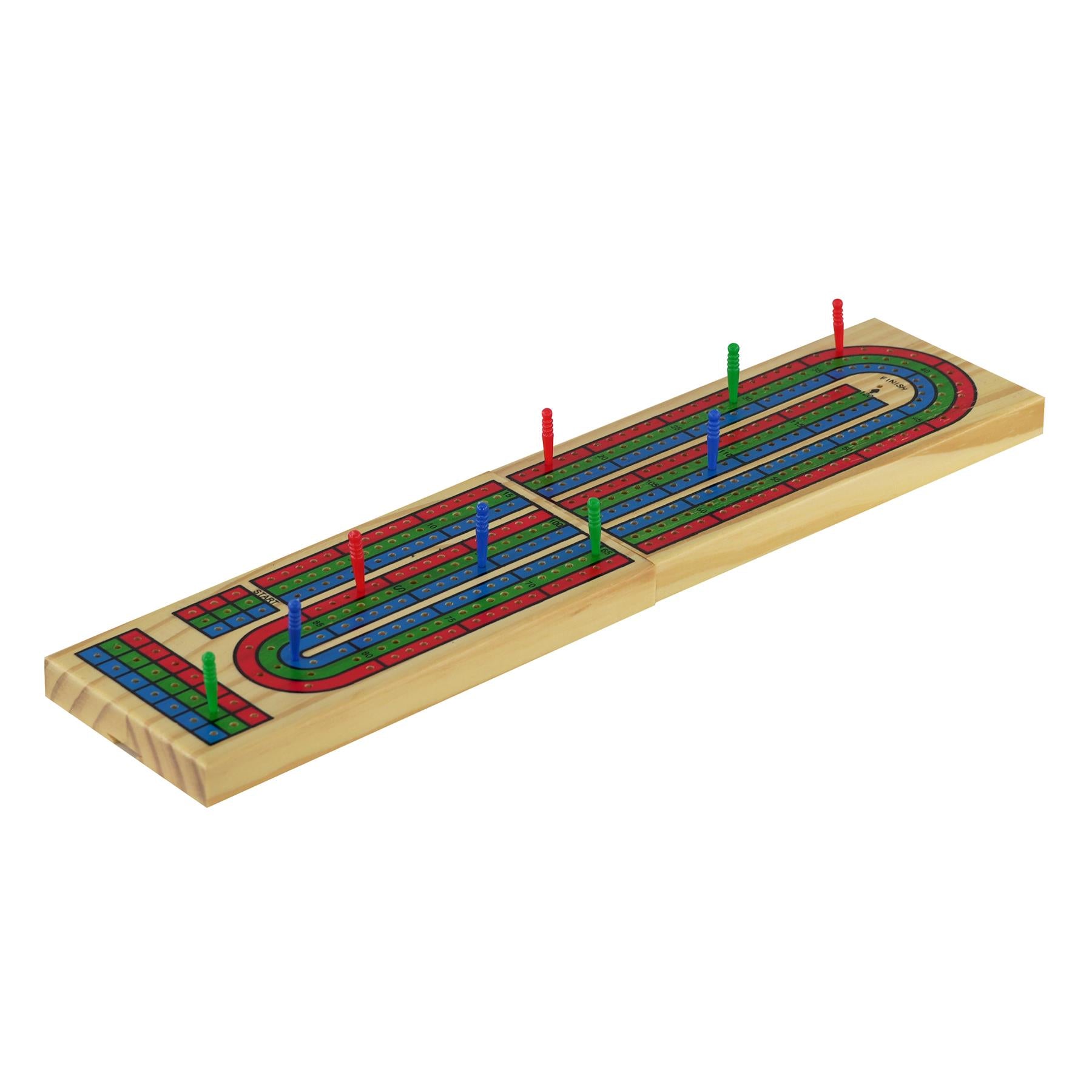 Classics Wooden Cribbage Board & Playing Cards