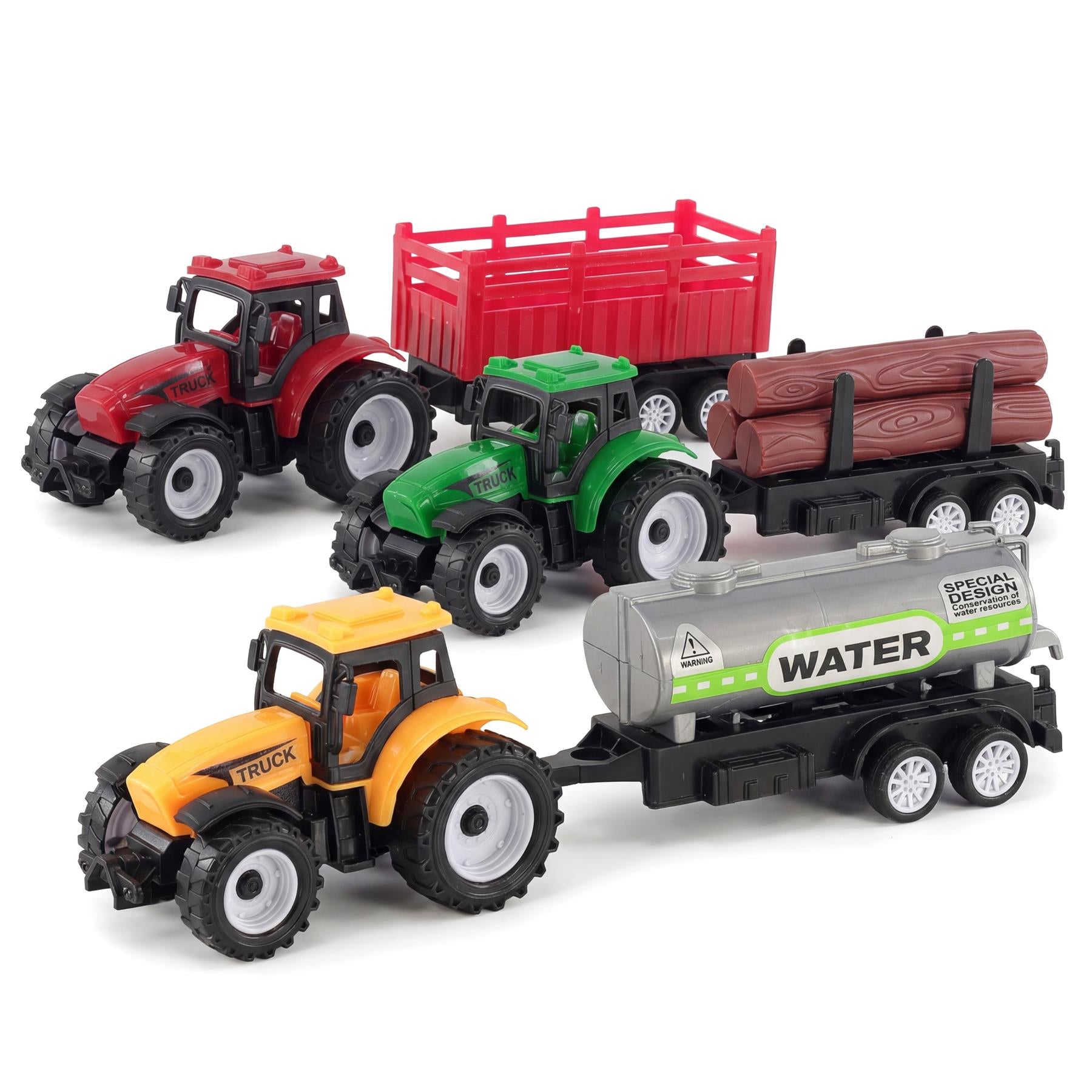 Farm Tractors & Trailer Playset