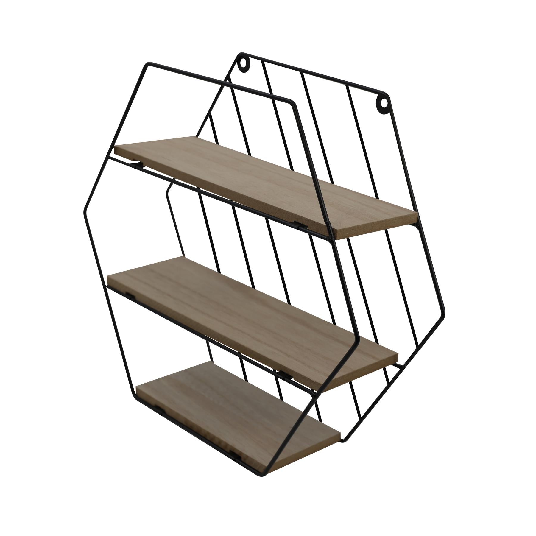 Modern Shelf of Metal Wire and Wood Perfect for Storaging Small Items by Geezy - The Magic Toy Shop