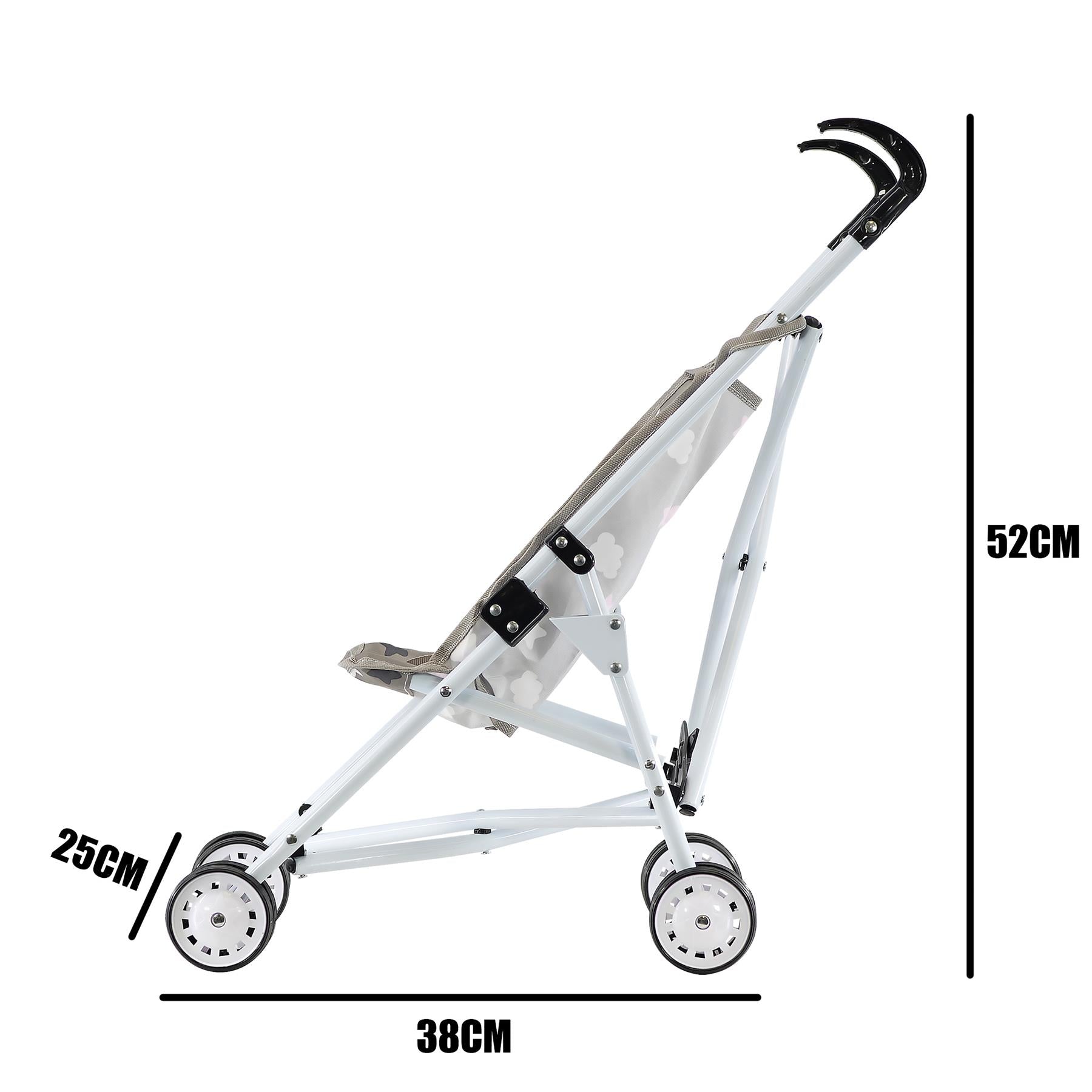 Stars Baby Doll Foldable Stroller by BiBi Doll - The Magic Toy Shop