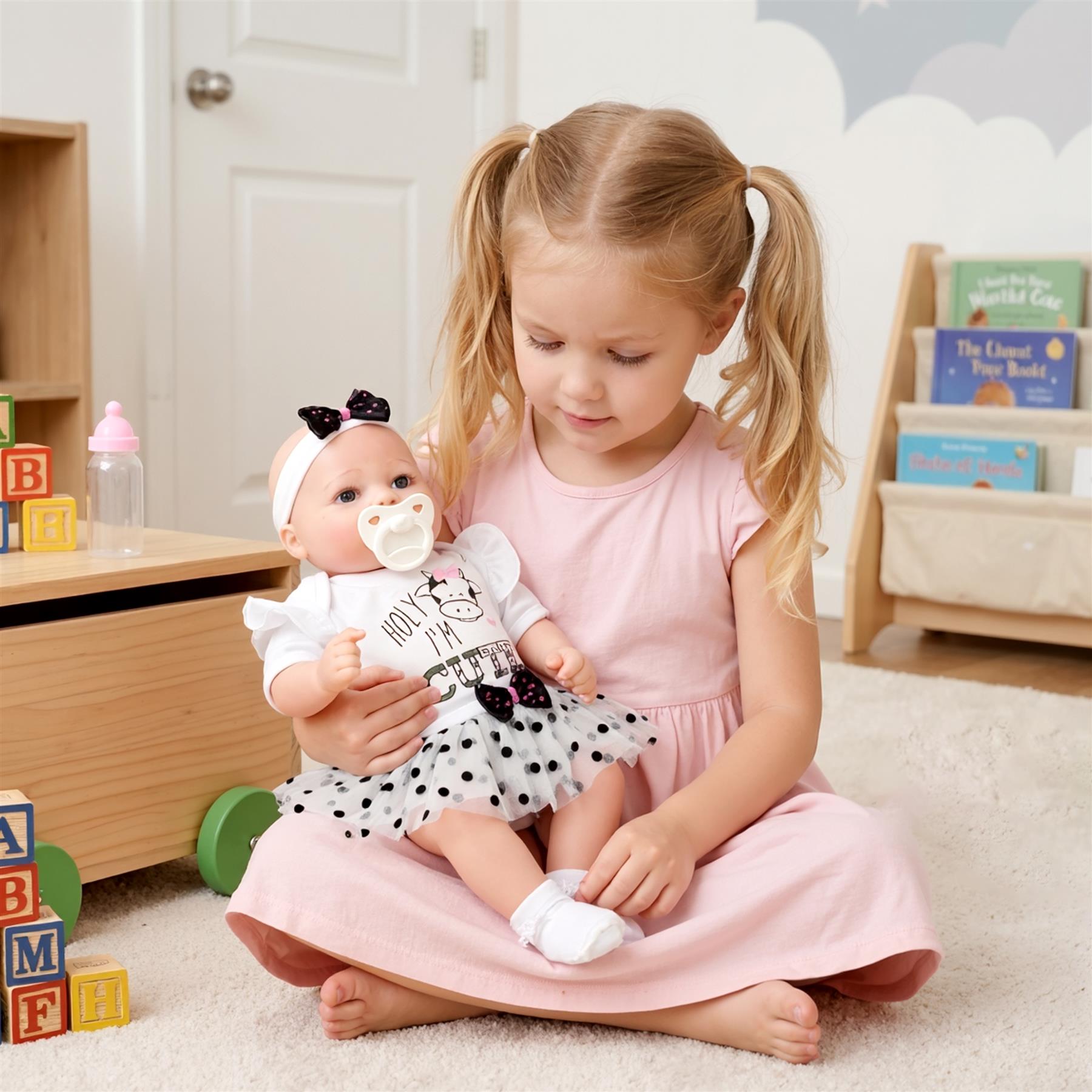 BiBi Reborn Doll Awake Girl "Jasmine" (43 cm / 17")