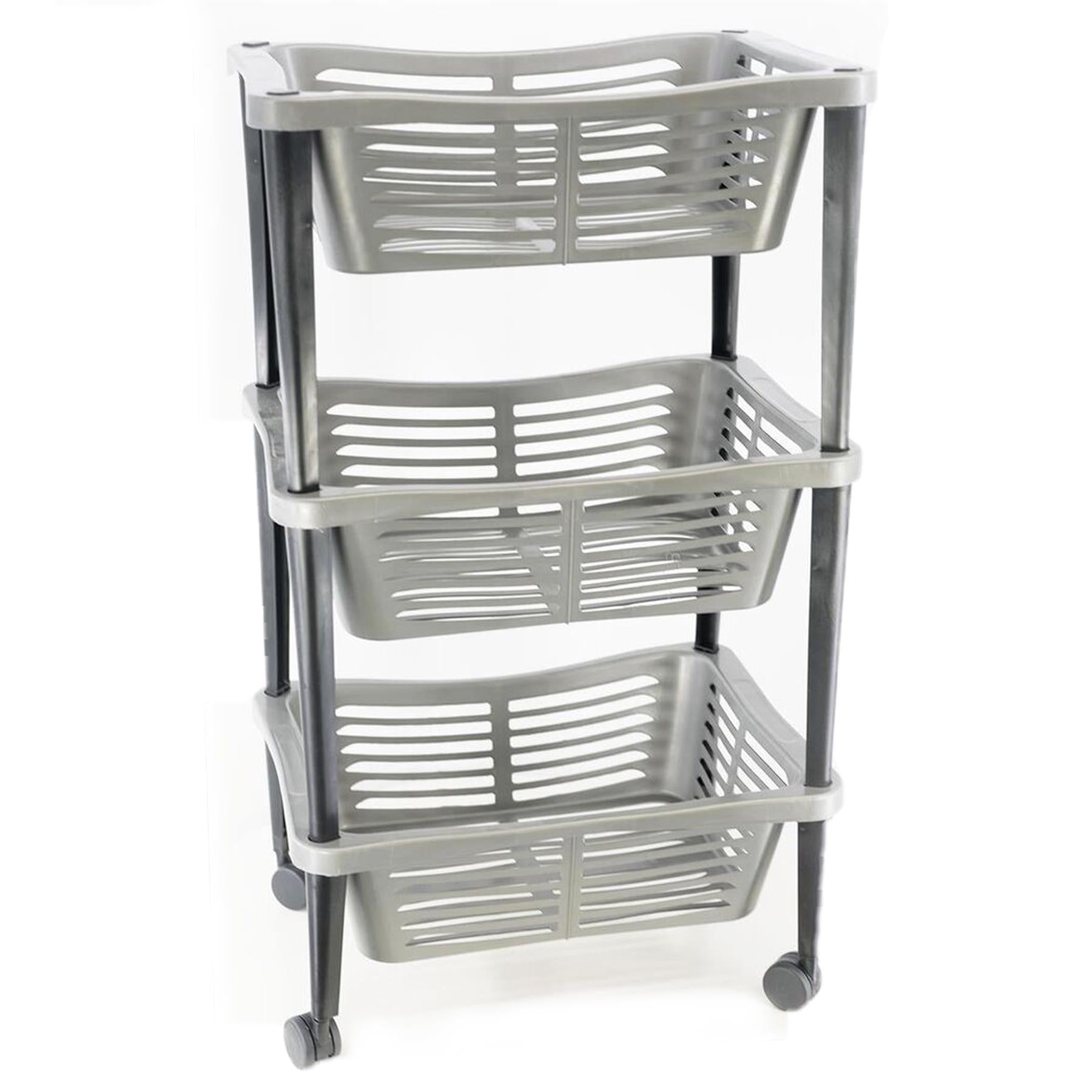 Geezy three tier wheel mounted trolley