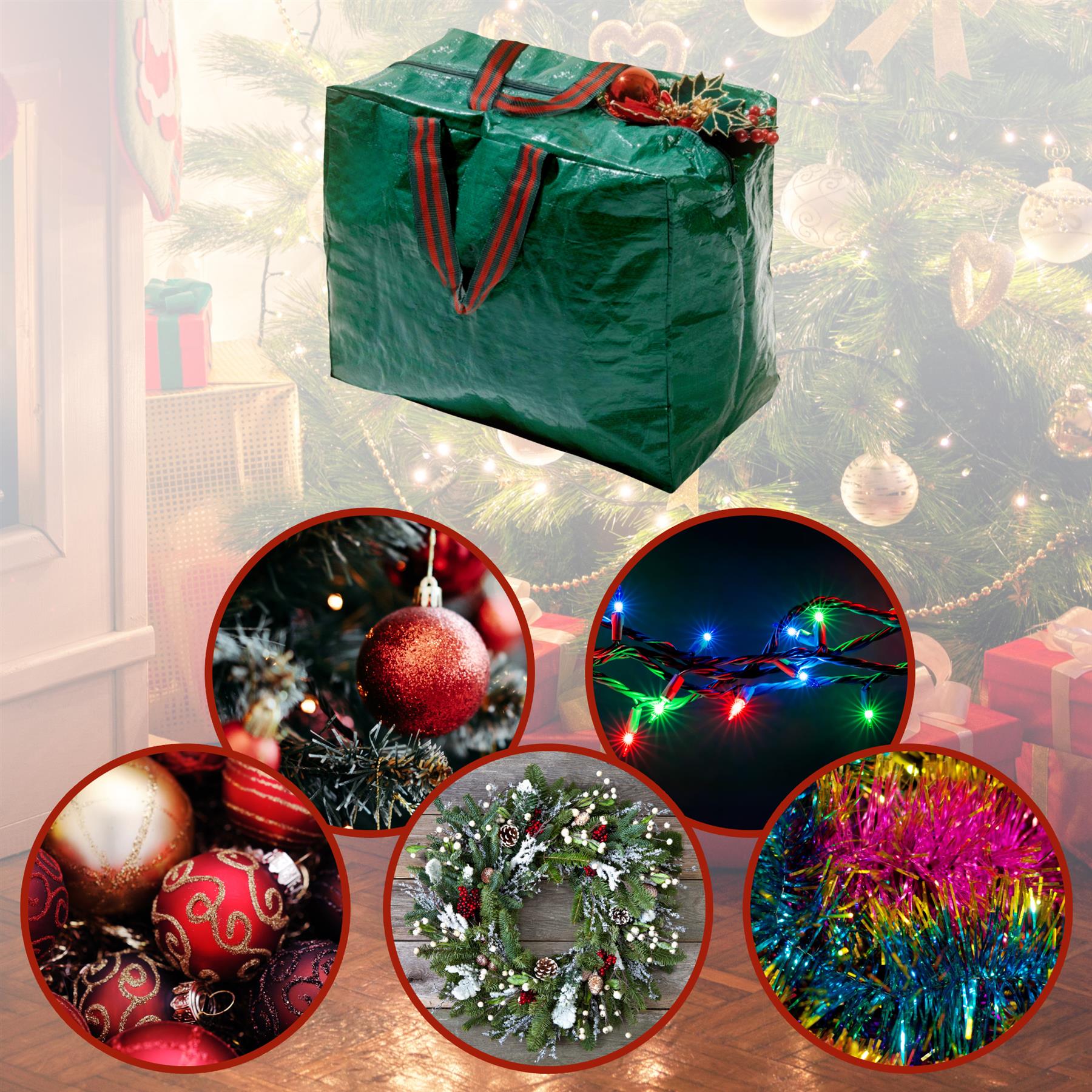 Christmas Lights and Decorations Storage Bag by GEEZY - The Magic Toy Shop