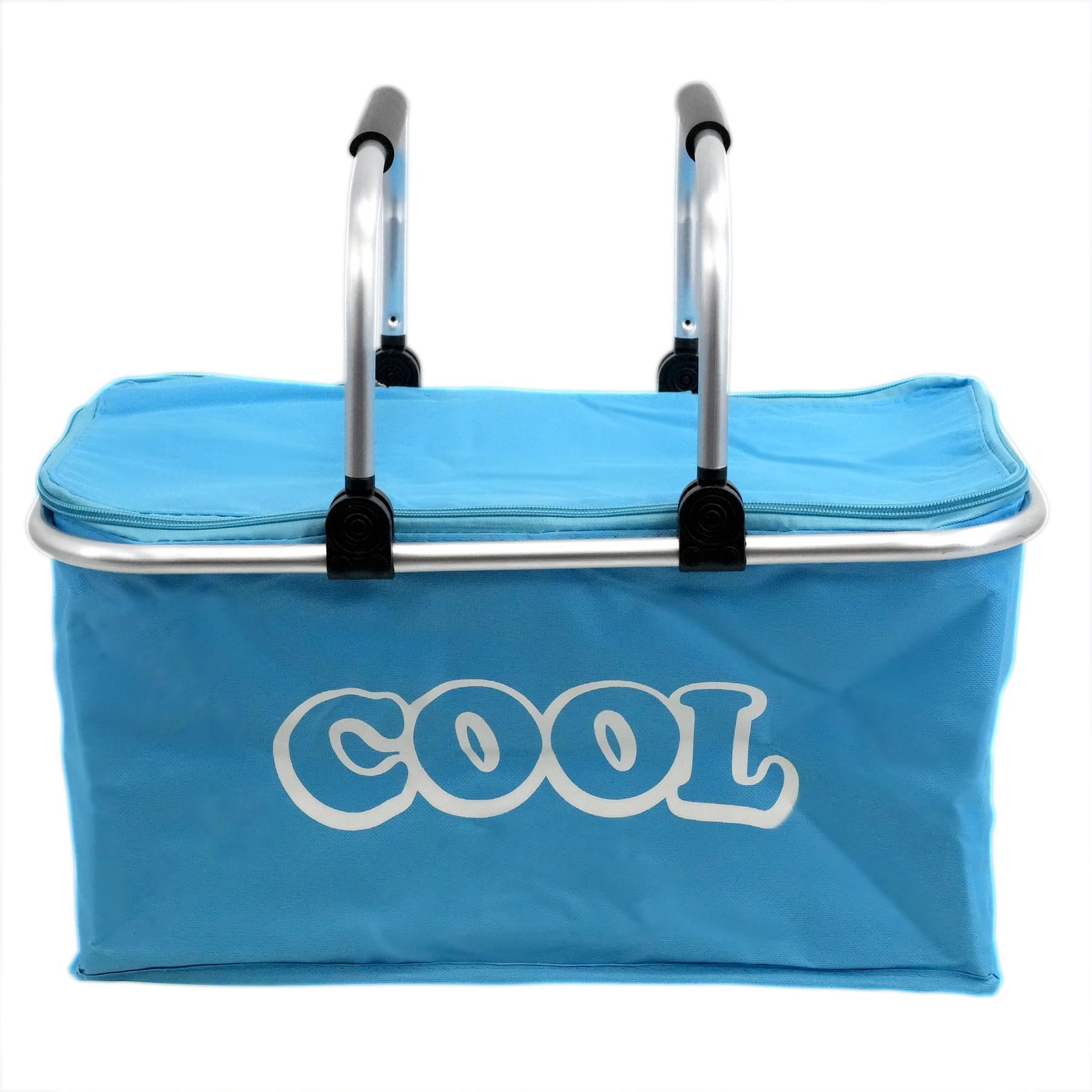 GEEZY Blue Cooler Basket Bag