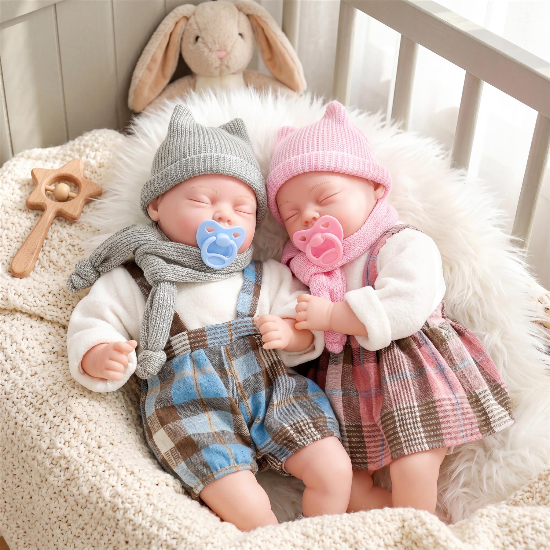 BiBi Baby Doll - Blue Tartan (45 cm / 18")