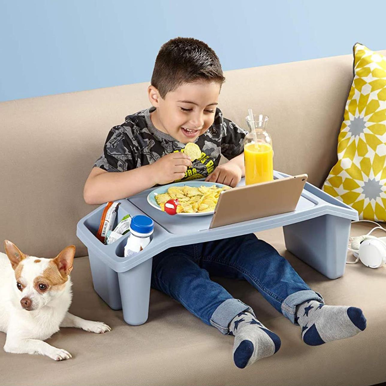 Portable Blue Bed Tray & Drink Holder by Geezy - The Magic Toy Shop